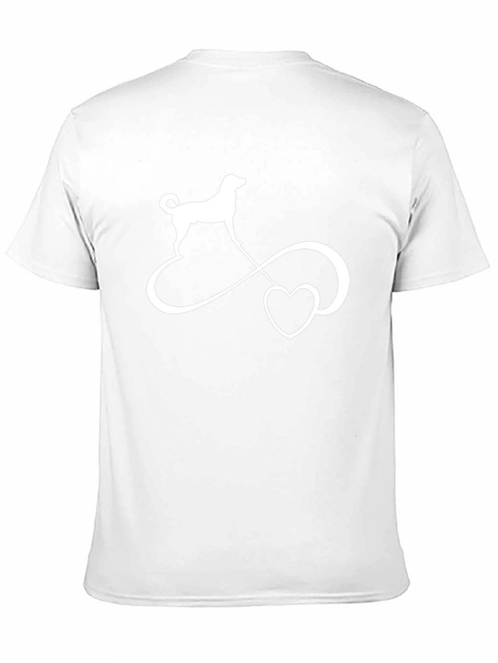 Dog Love Infinity Symbol Black T-Shirt