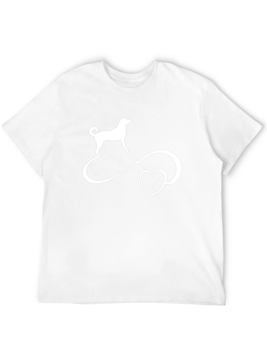 Dog Love Infinity Symbol Black T-Shirt