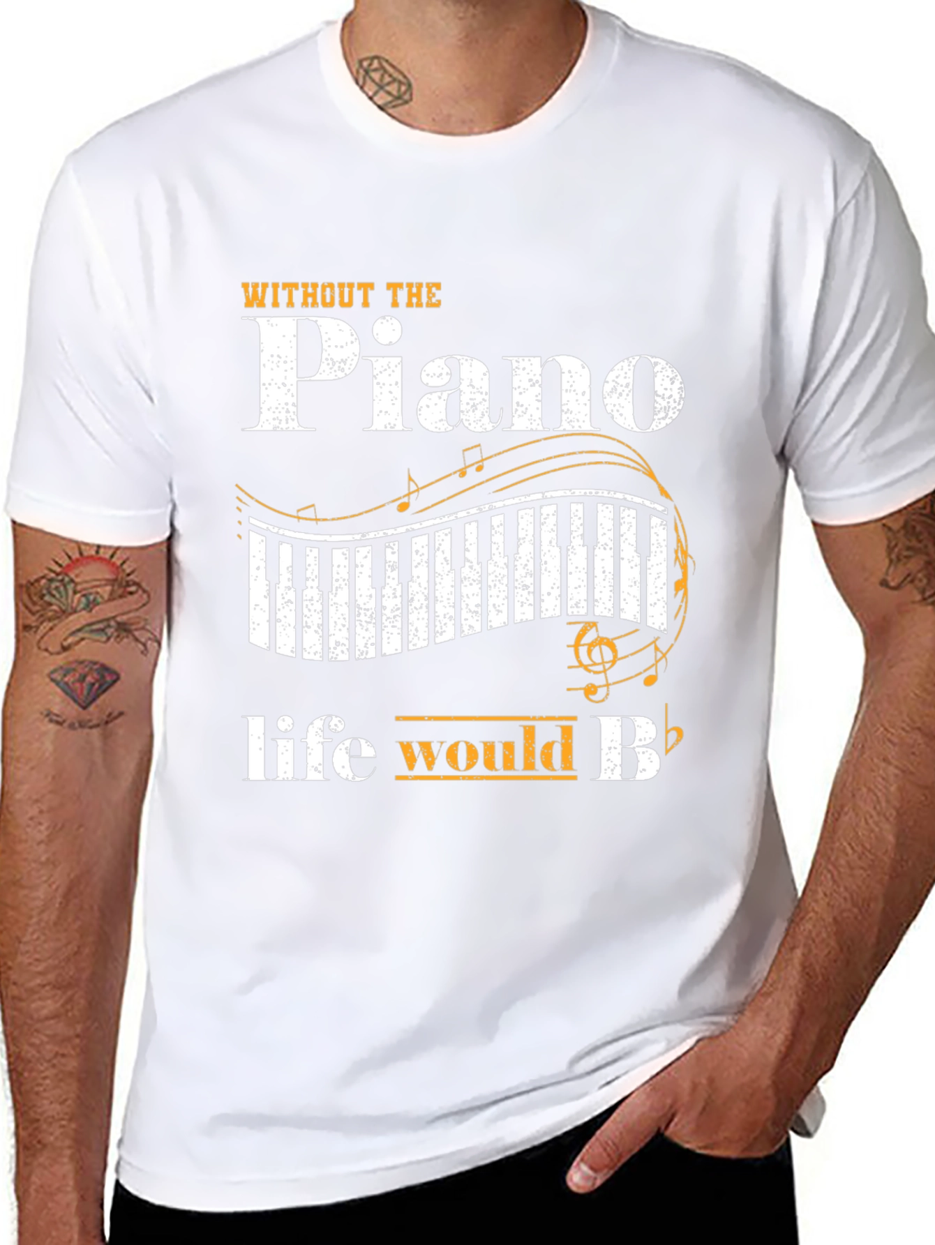 Piano Lovers Graphic T-Shirt