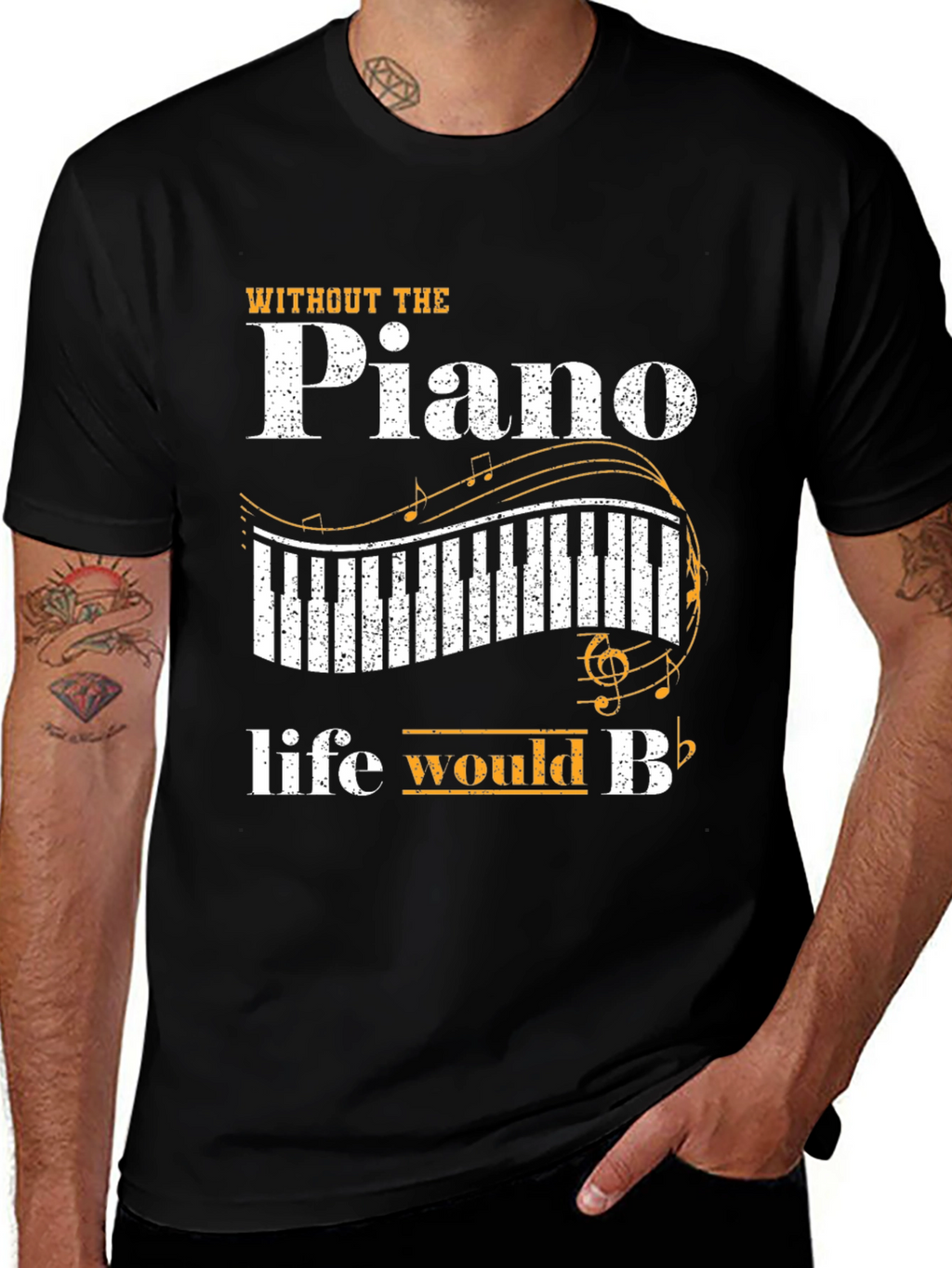 Piano Lovers Graphic T-Shirt