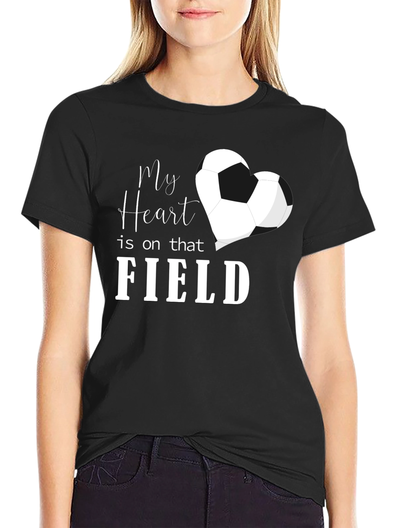 My Heart is on that Field Soccer T-Shirt
