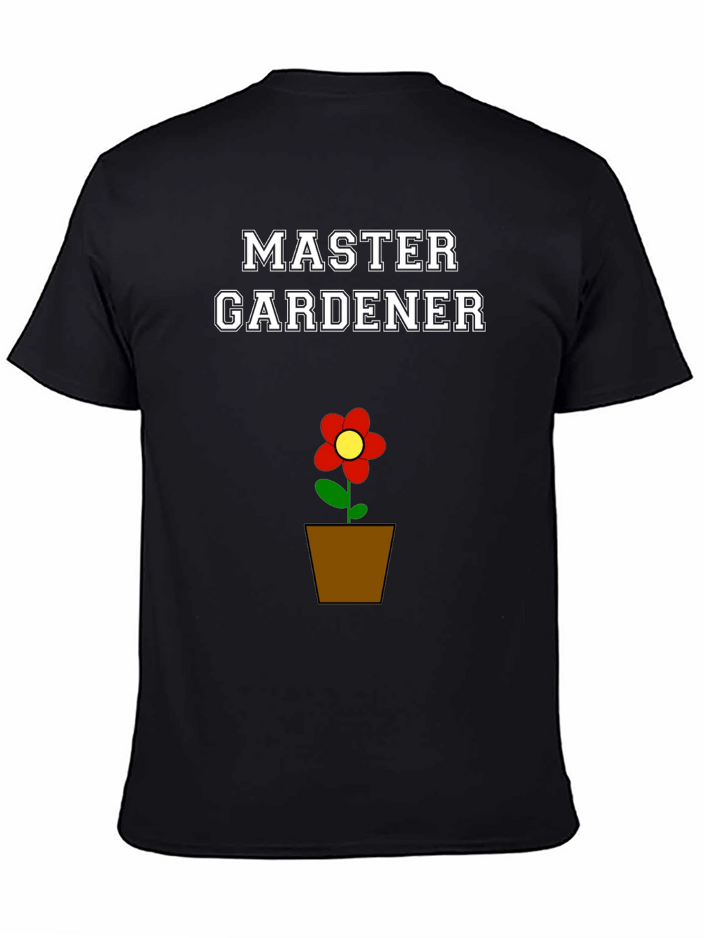 Master Gardener Flower Pot Graphic T-Shirt