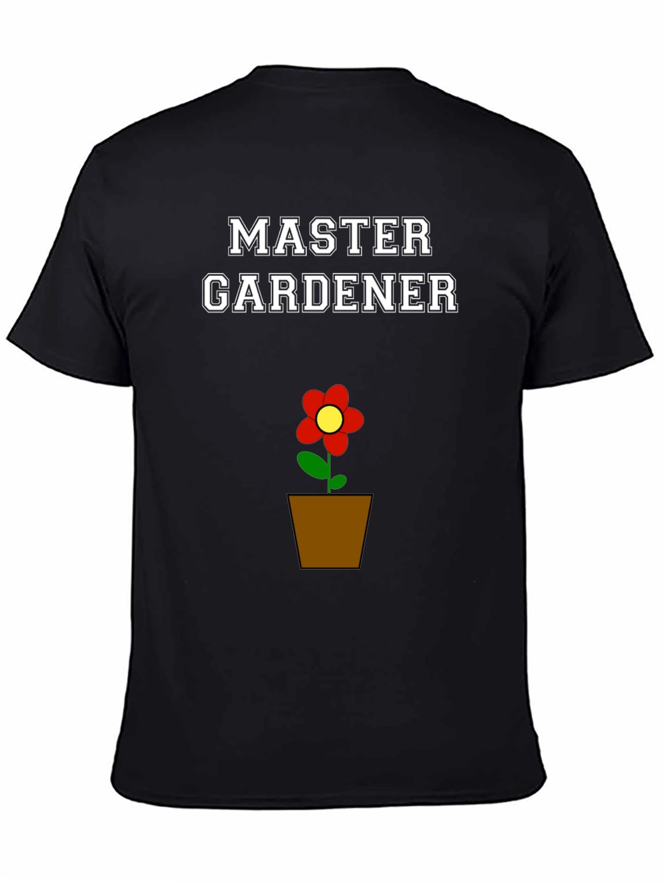 Master Gardener Flower Pot Graphic T-Shirt