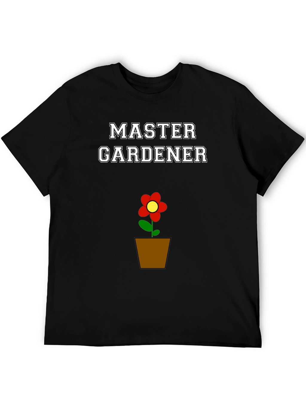 Master Gardener Flower Pot Graphic T-Shirt