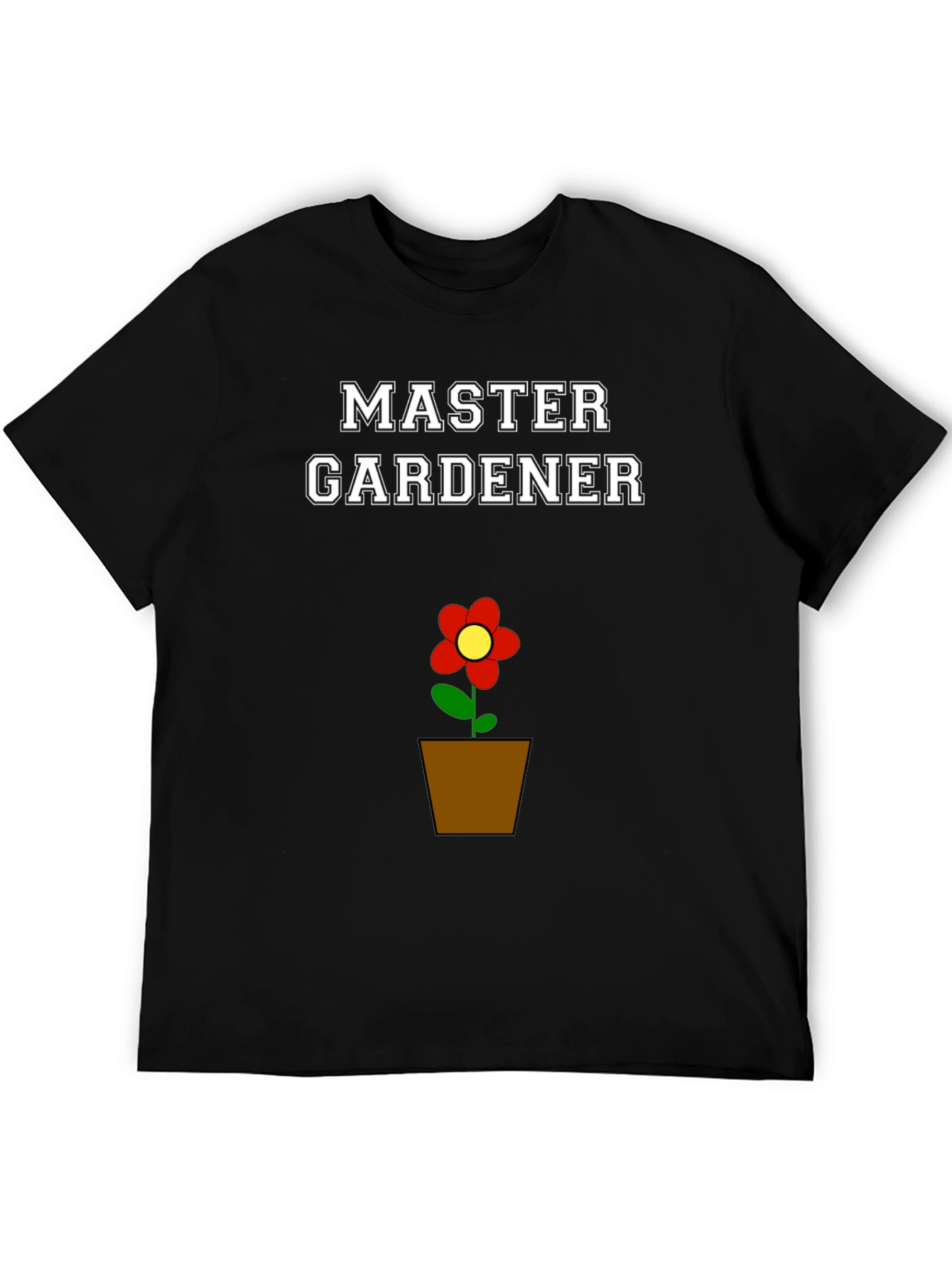 Master Gardener Flower Pot Graphic T-Shirt