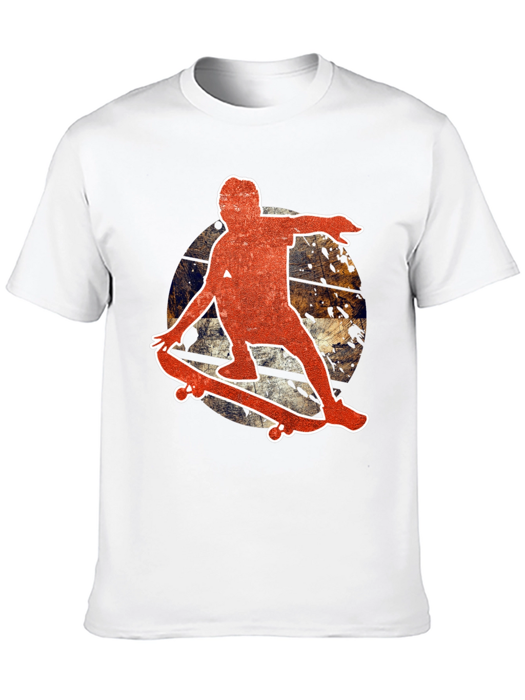 Skateboarder Graphic Black T-Shirt