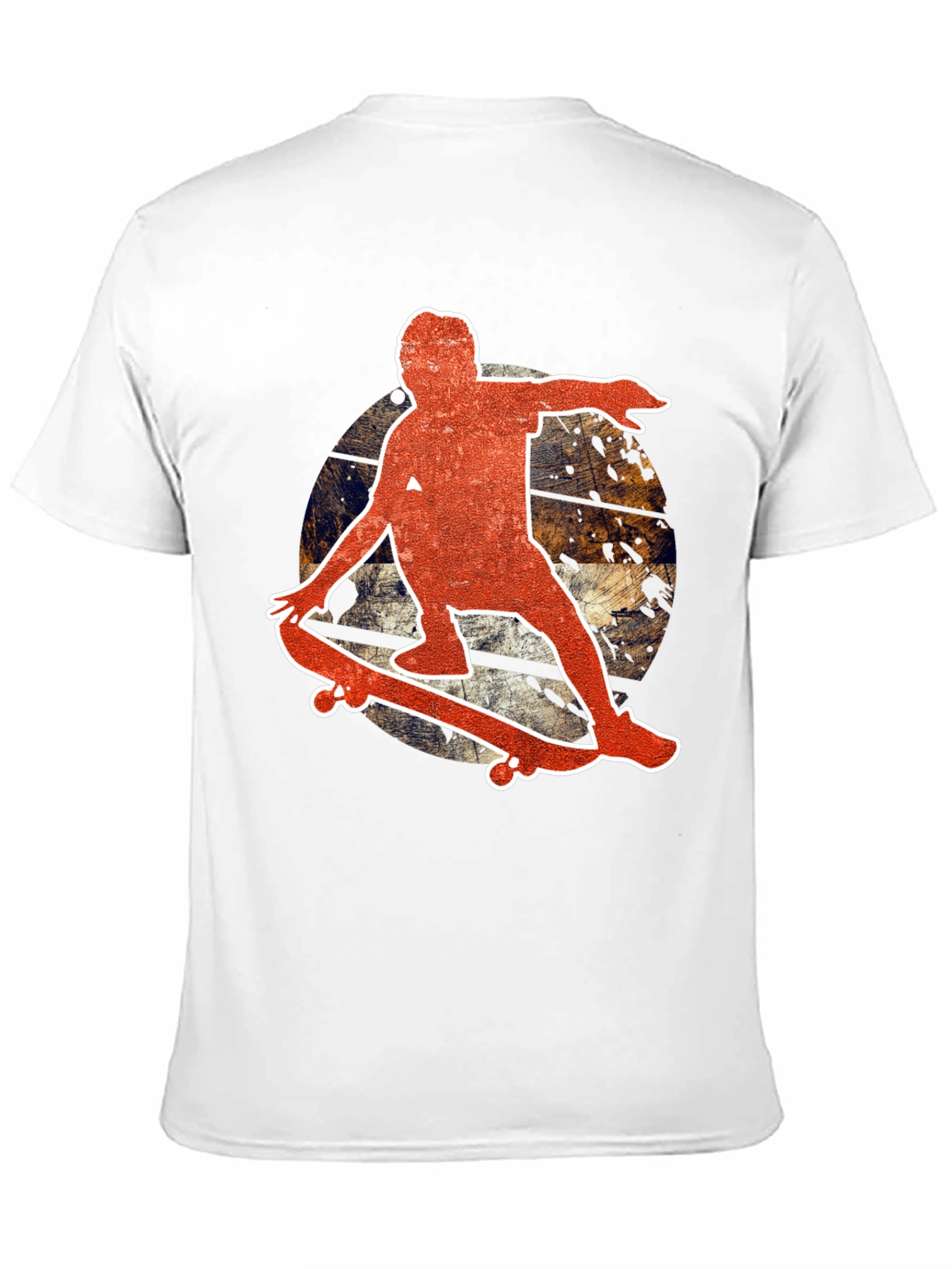 Skateboarder Graphic Black T-Shirt