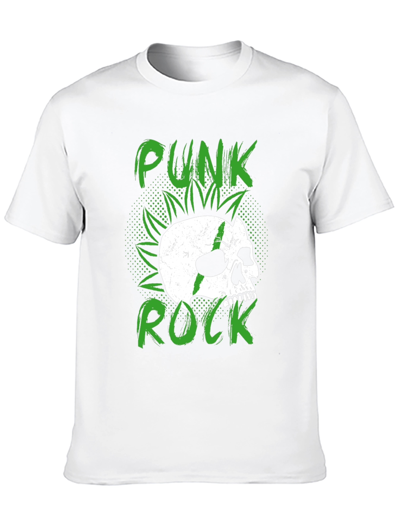 Punk Rock Skull Graphic Tee - Edgy Style