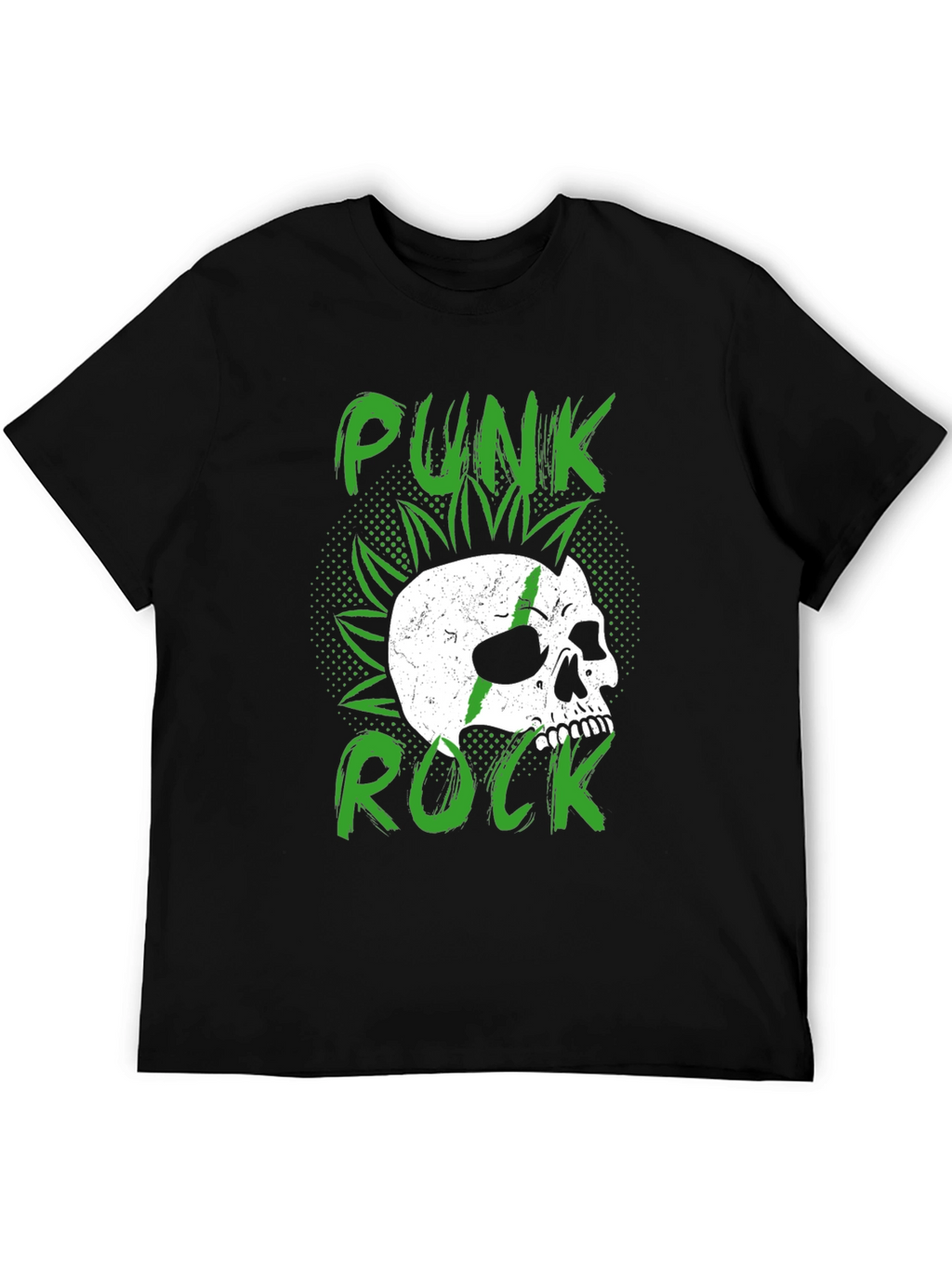 Punk Rock Skull Graphic Tee - Edgy Style
