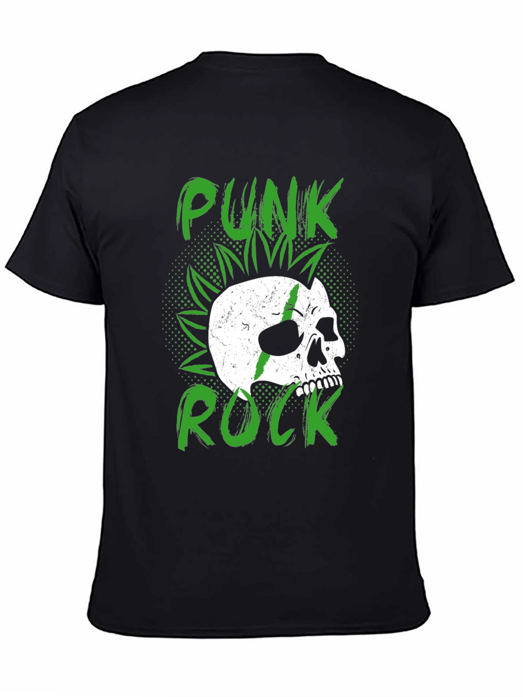 Punk Rock Skull Graphic Tee - Edgy Style