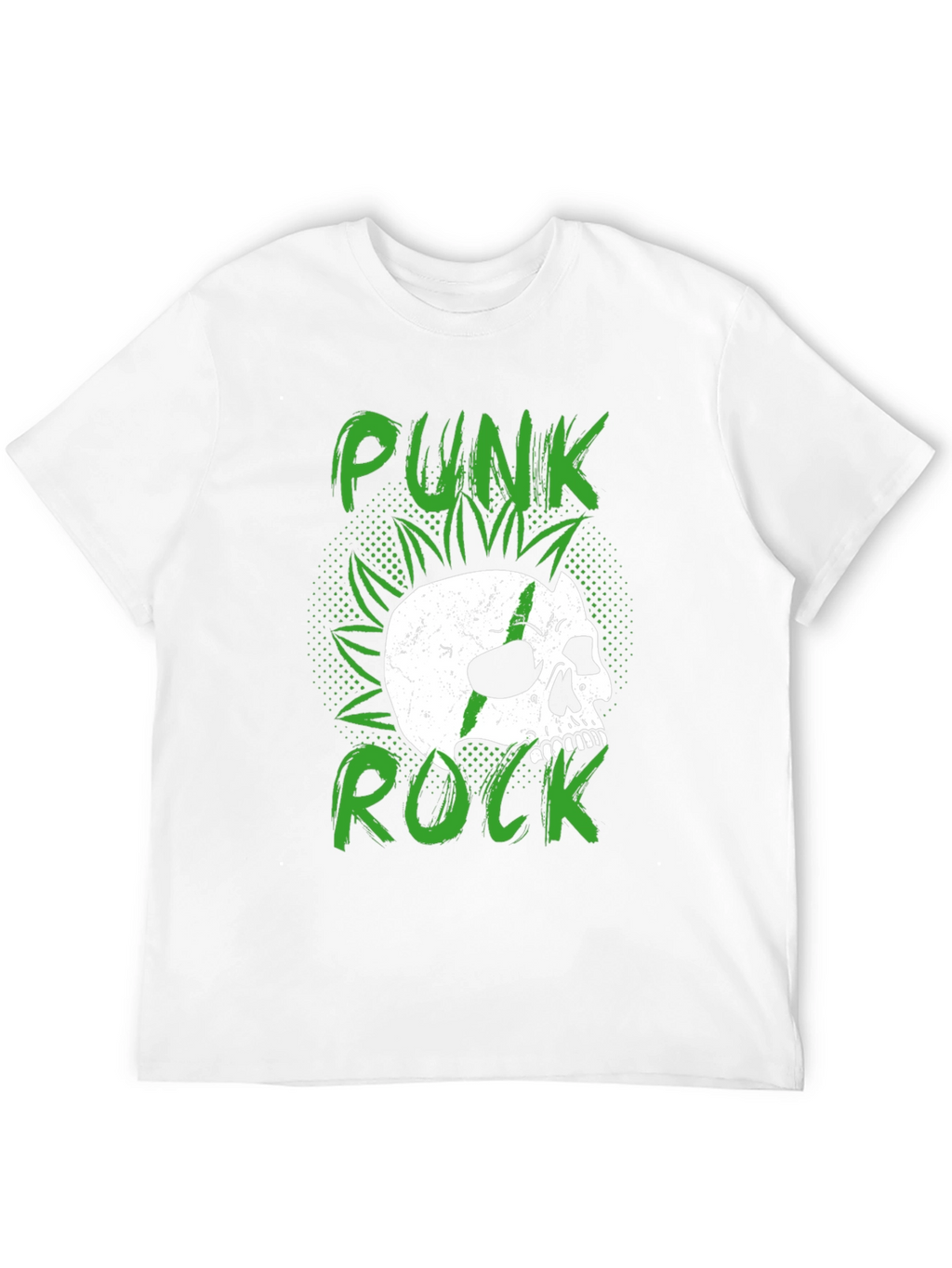 Punk Rock Skull Graphic Tee - Edgy Style