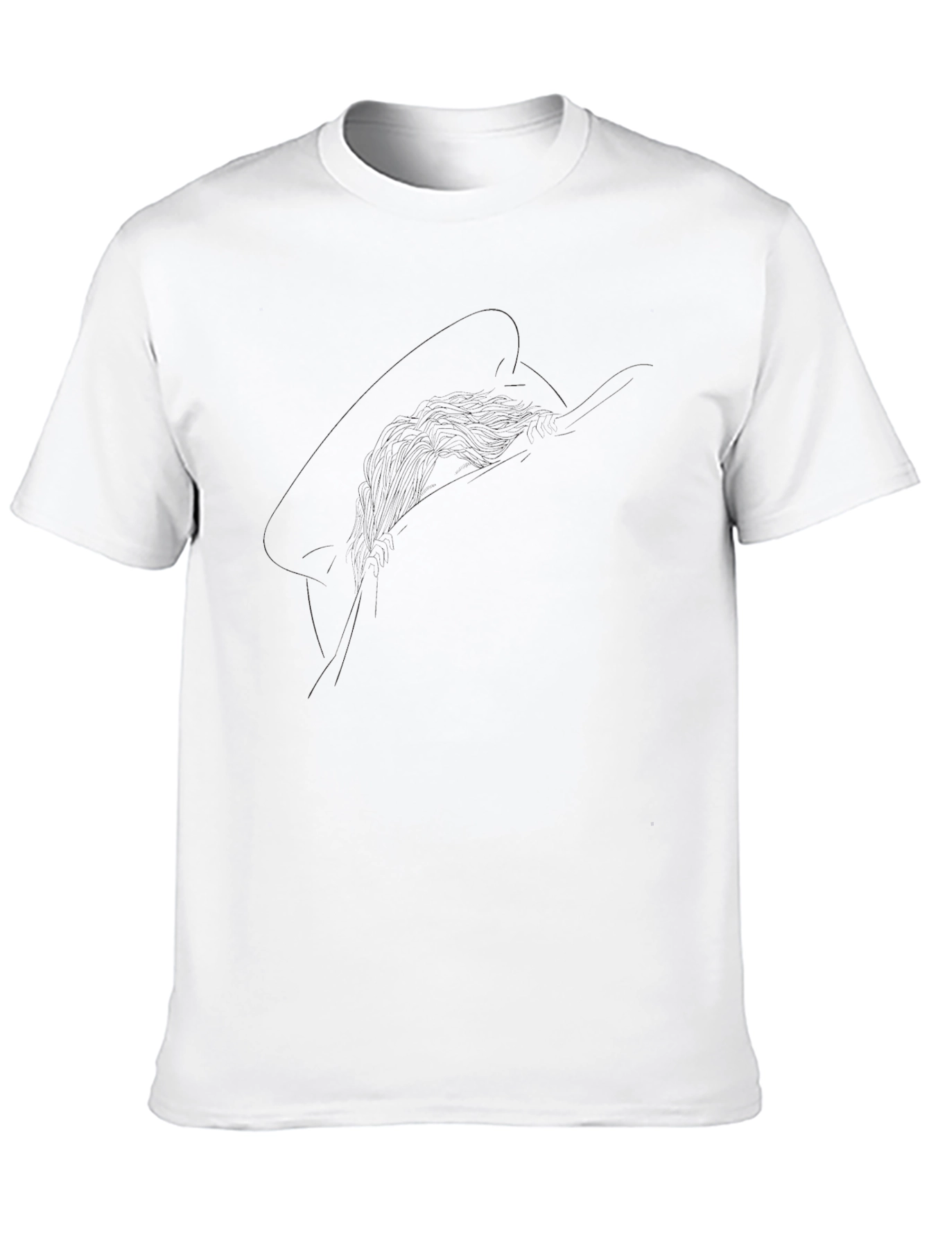 Mens Black Crew Neck T-Shirt - Casual Comfort