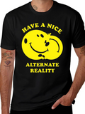 Alternate Reality Smiley Face Graphic Tee