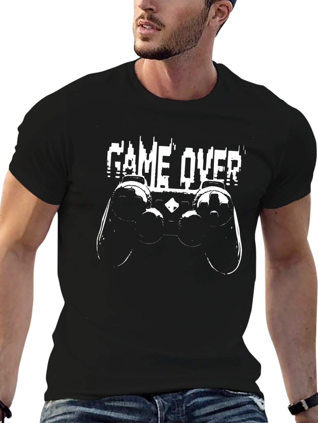 Game Over Controller T-Shirt - Black
