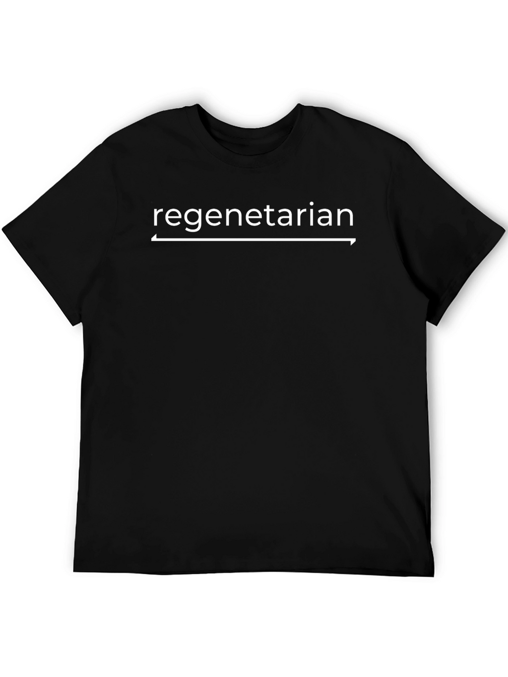 Regenetarian Graphic Tee - Black Cotton T-Shirt