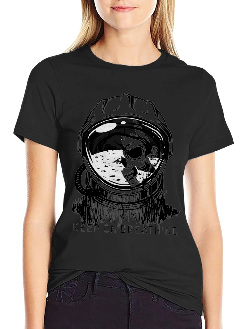 Keep On Breathing Astronaut T-Shirt - Unique Design