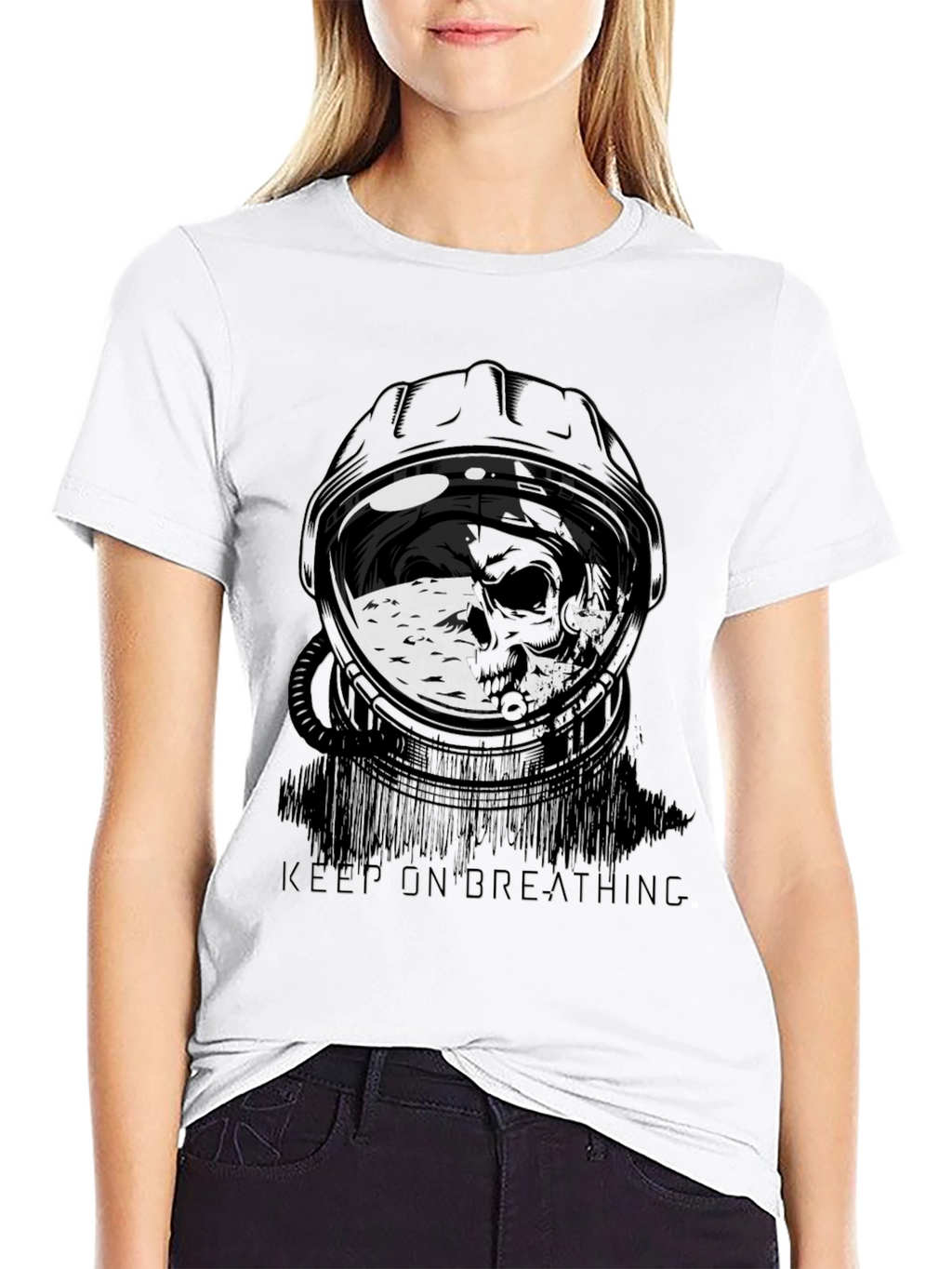Keep On Breathing Astronaut T-Shirt - Unique Design