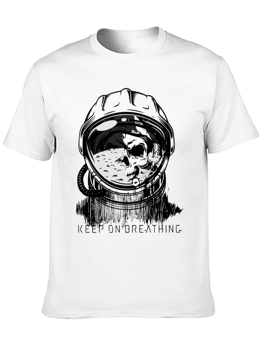 Keep On Breathing Astronaut T-Shirt - Unique Design