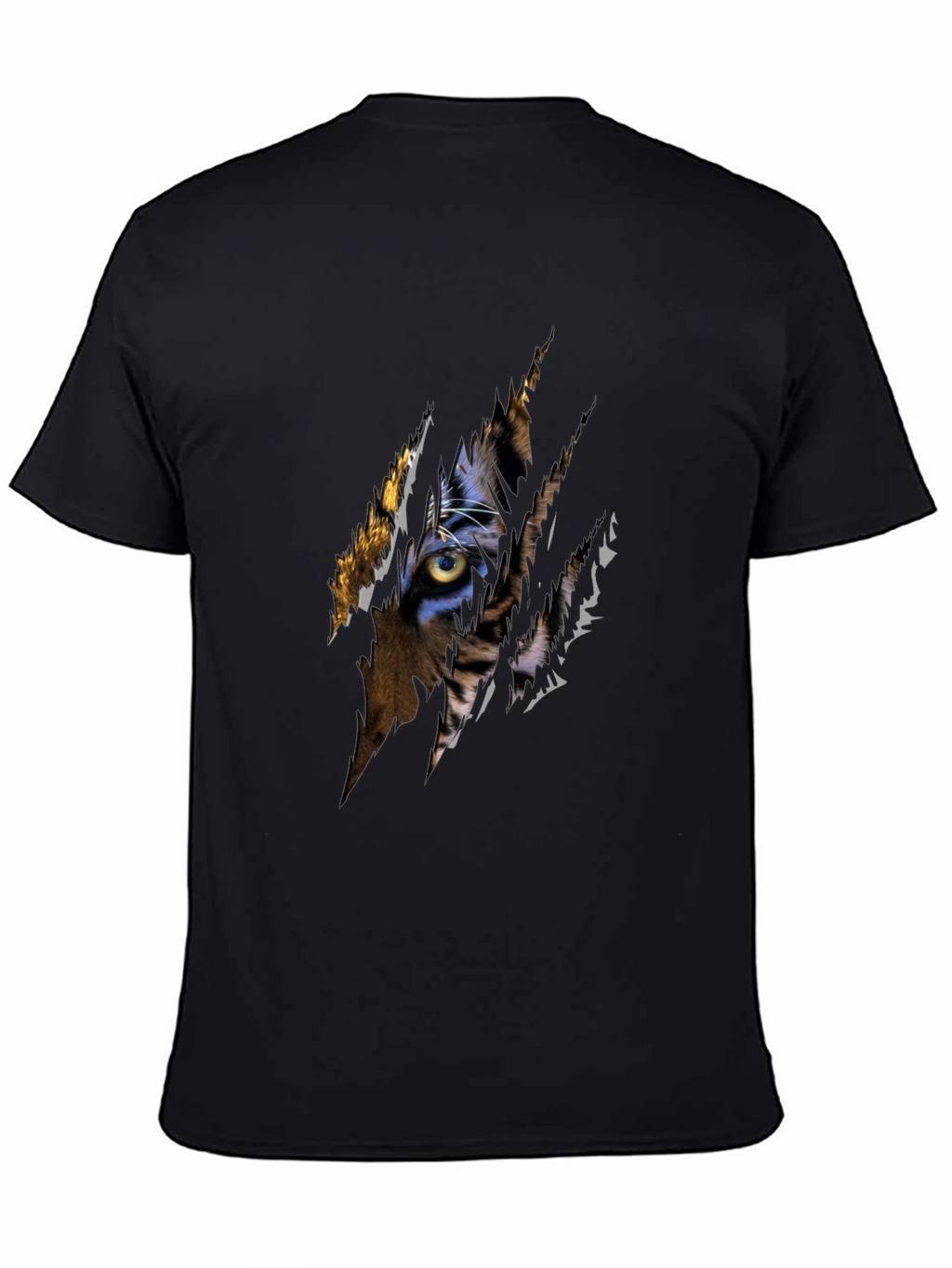 Tiger Eye Graphic Black T-Shirt