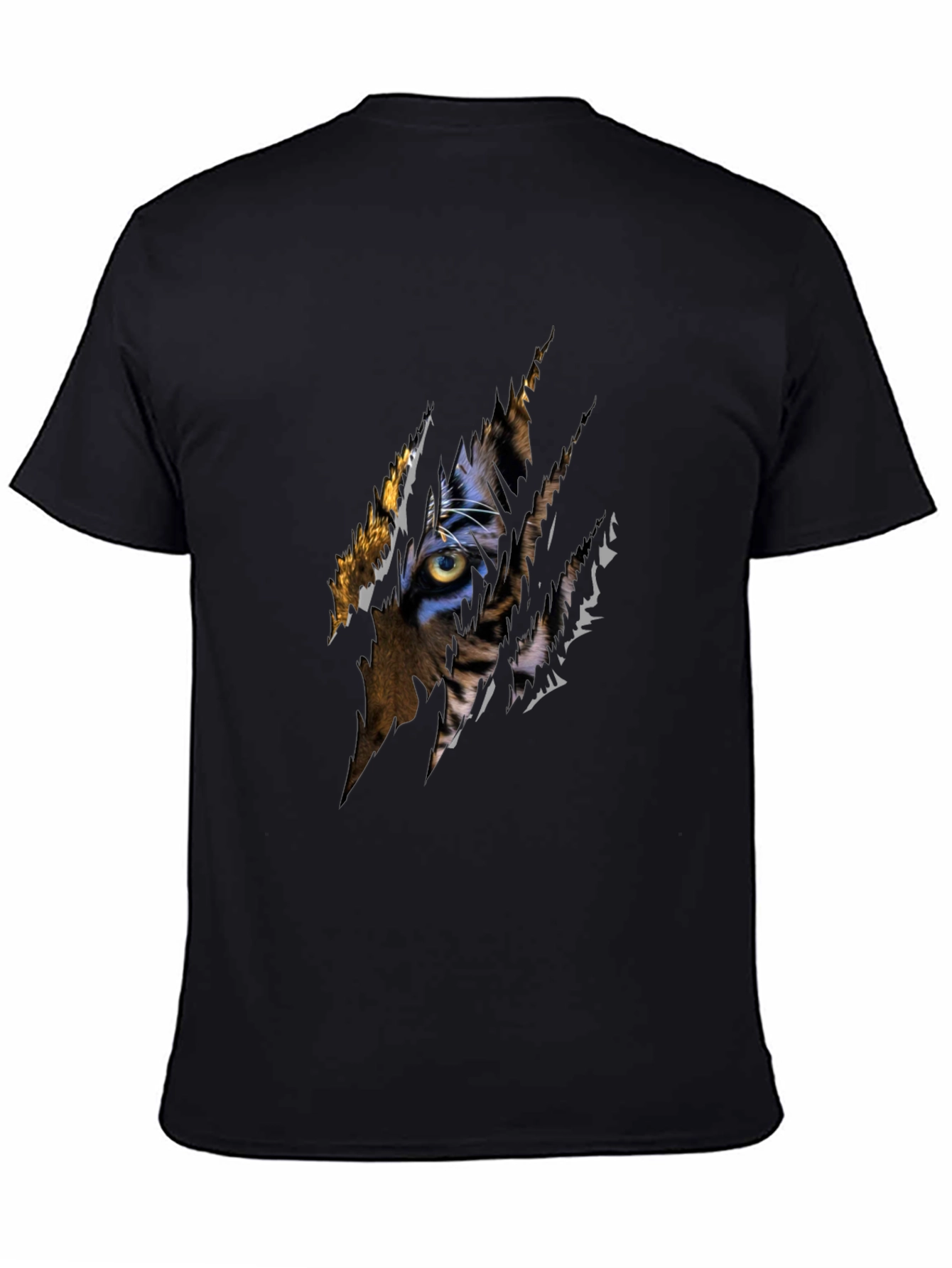 Tiger Eye Graphic Black T-Shirt