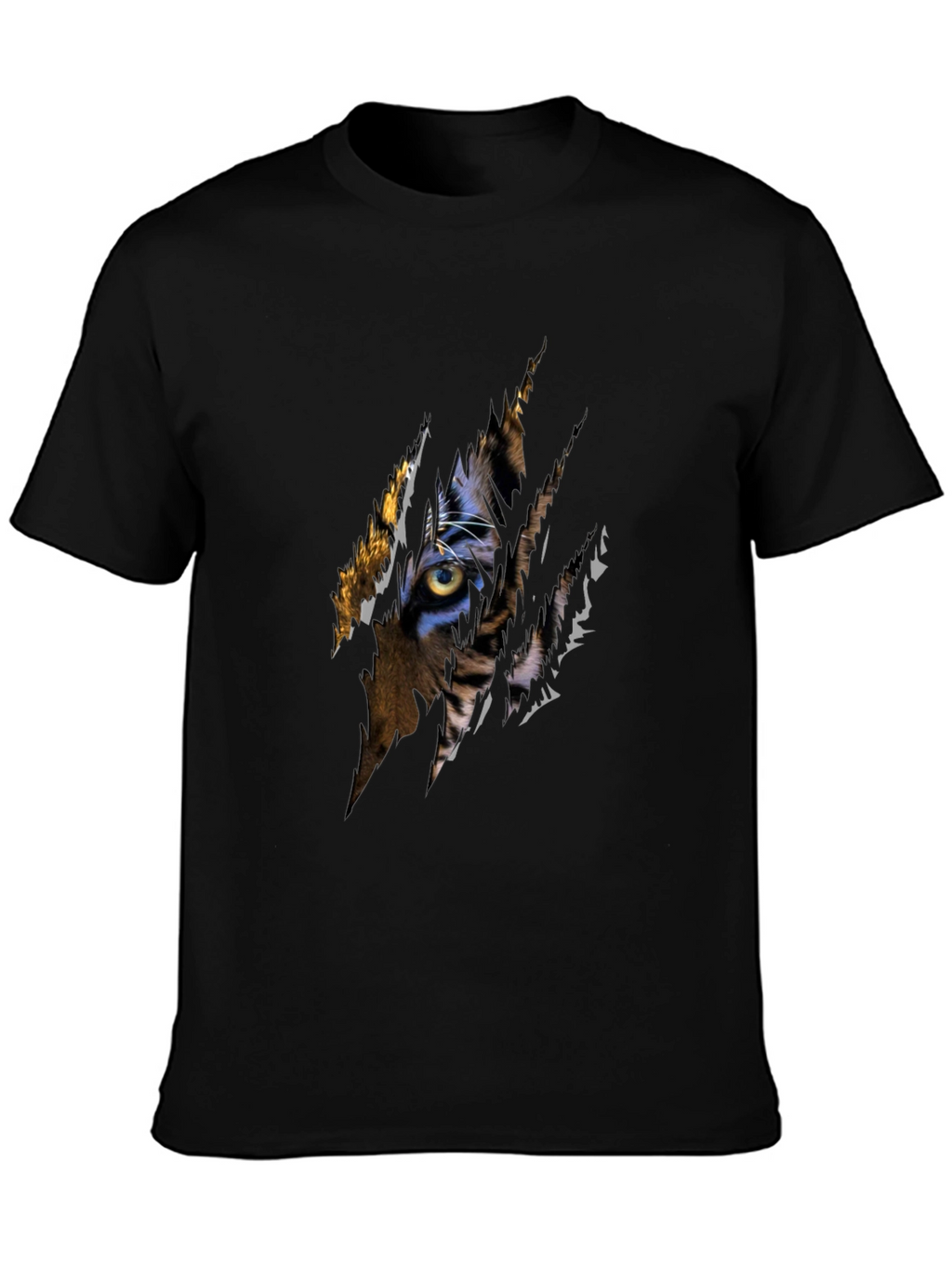 Tiger Eye Graphic Black T-Shirt