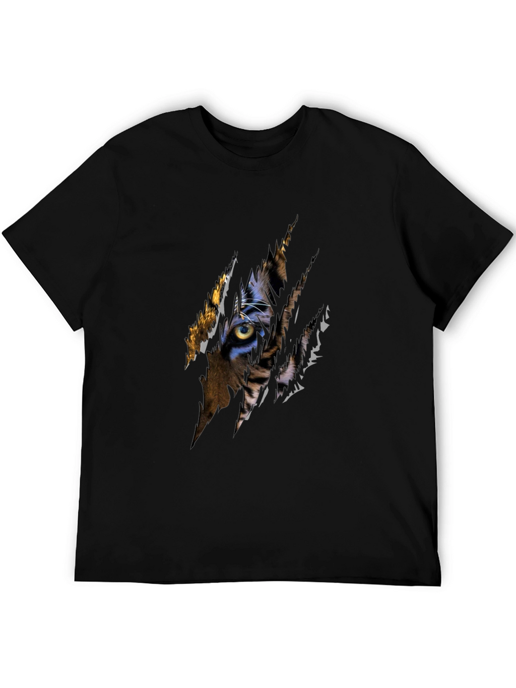 Tiger Eye Graphic Black T-Shirt