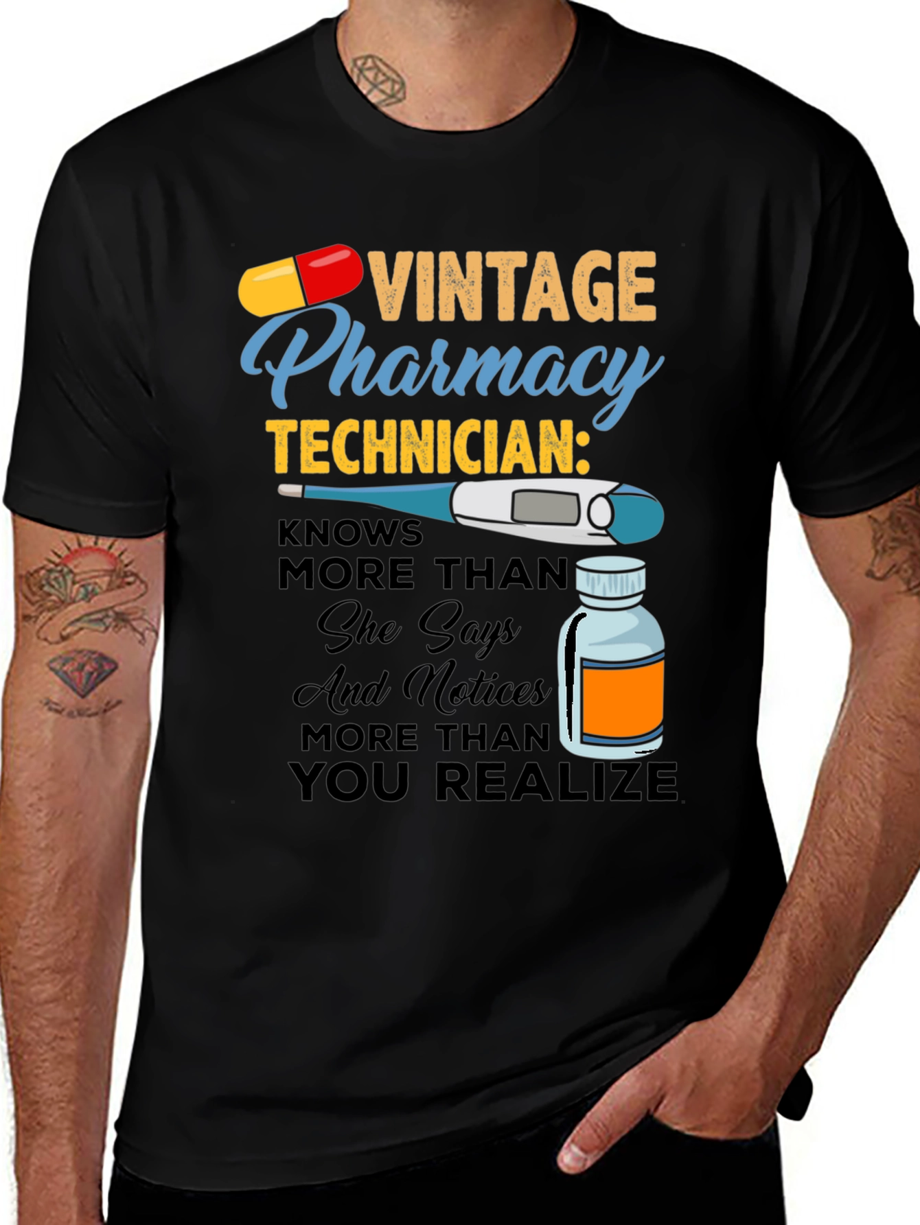 Pharmacy Technician Vintage T-Shirt