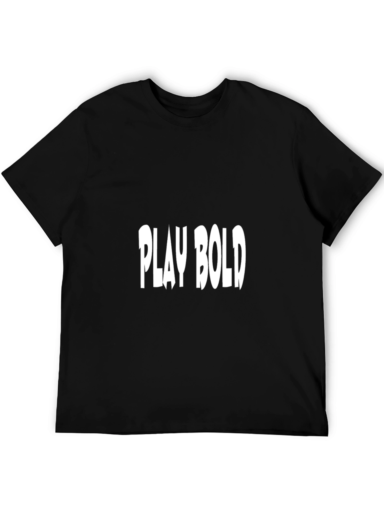 Play Bold Black Cotton Graphic Tee