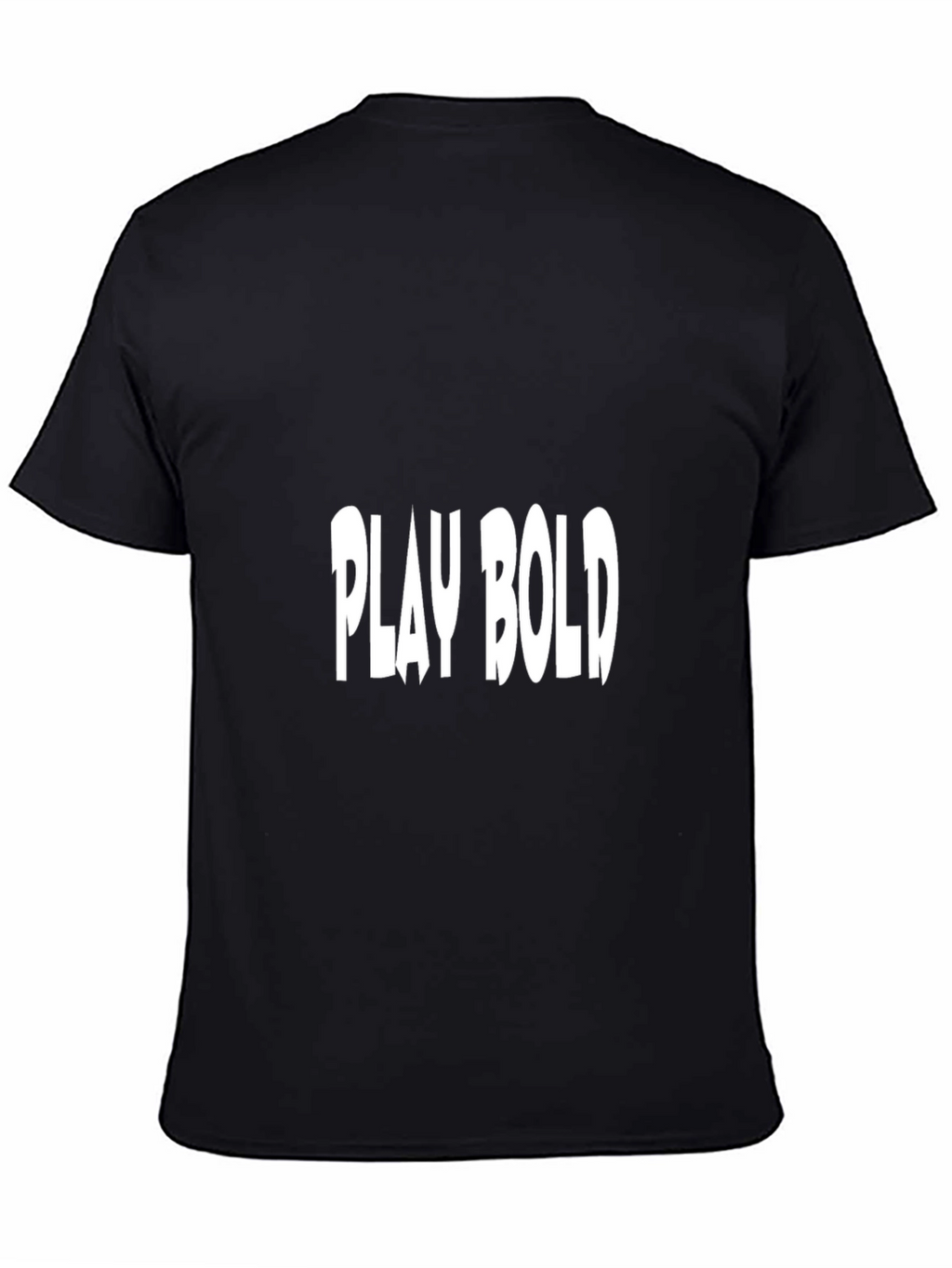 Play Bold Black Cotton Graphic Tee