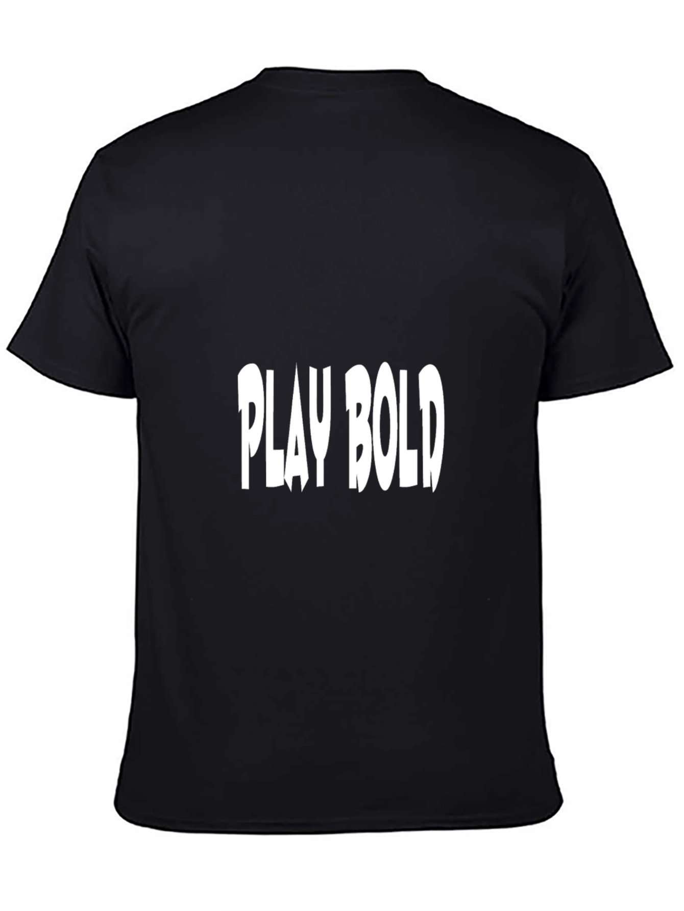 Play Bold Black Cotton Graphic Tee