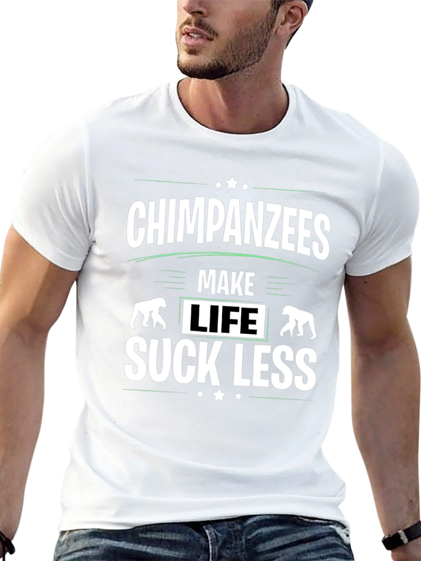 Chimpanzees Make Life Suck Less Graphic T-Shirt
