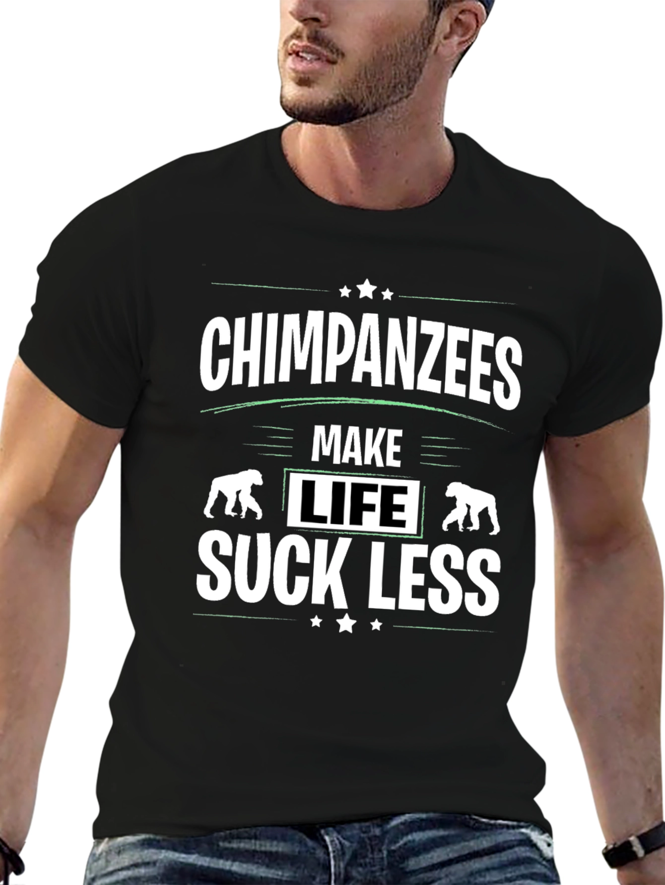 Chimpanzees Make Life Suck Less Graphic T-Shirt