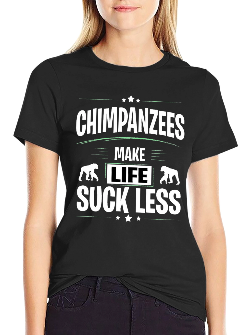 Chimpanzees Make Life Suck Less Graphic T-Shirt