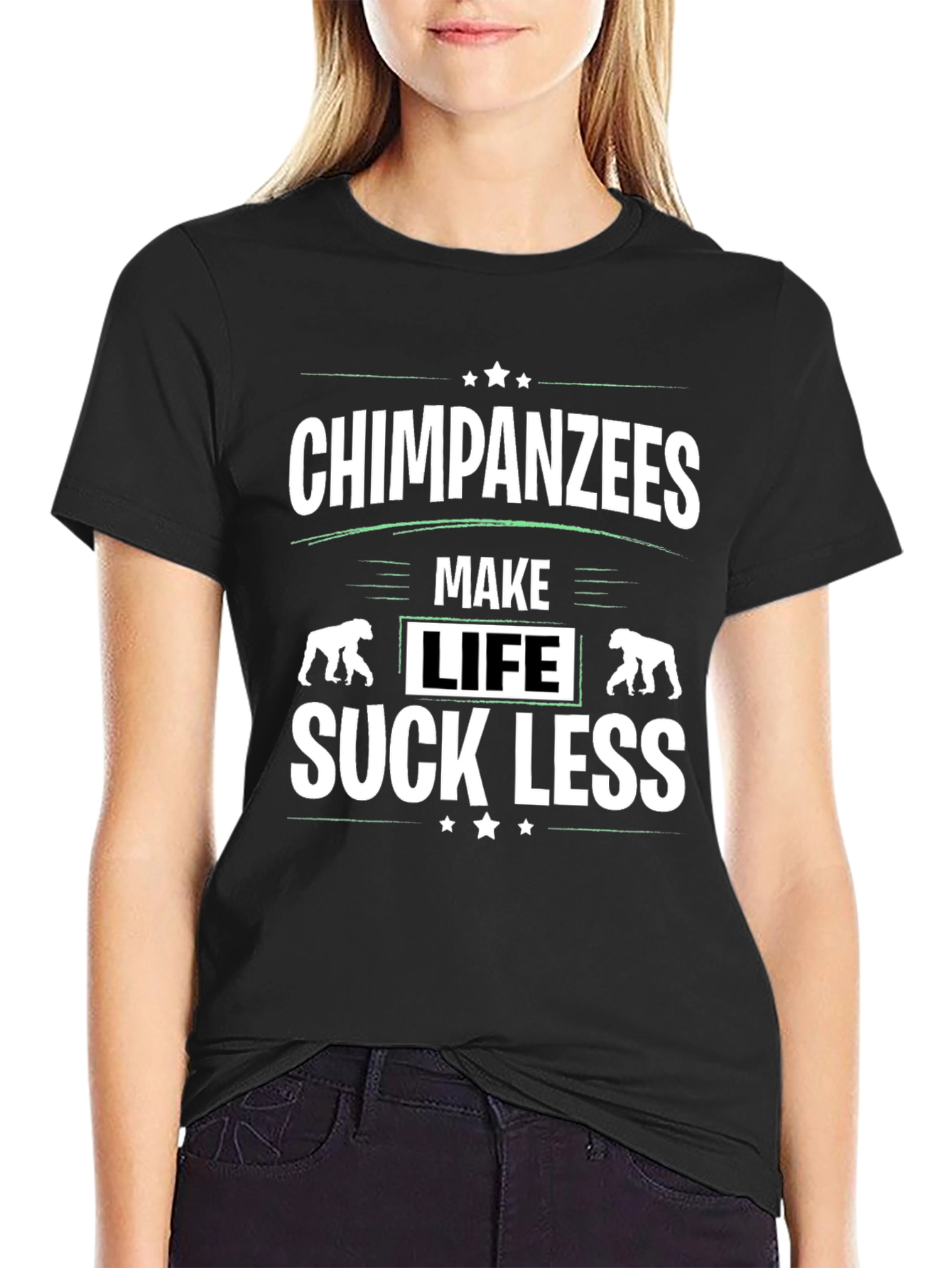 Chimpanzees Make Life Suck Less Graphic T-Shirt