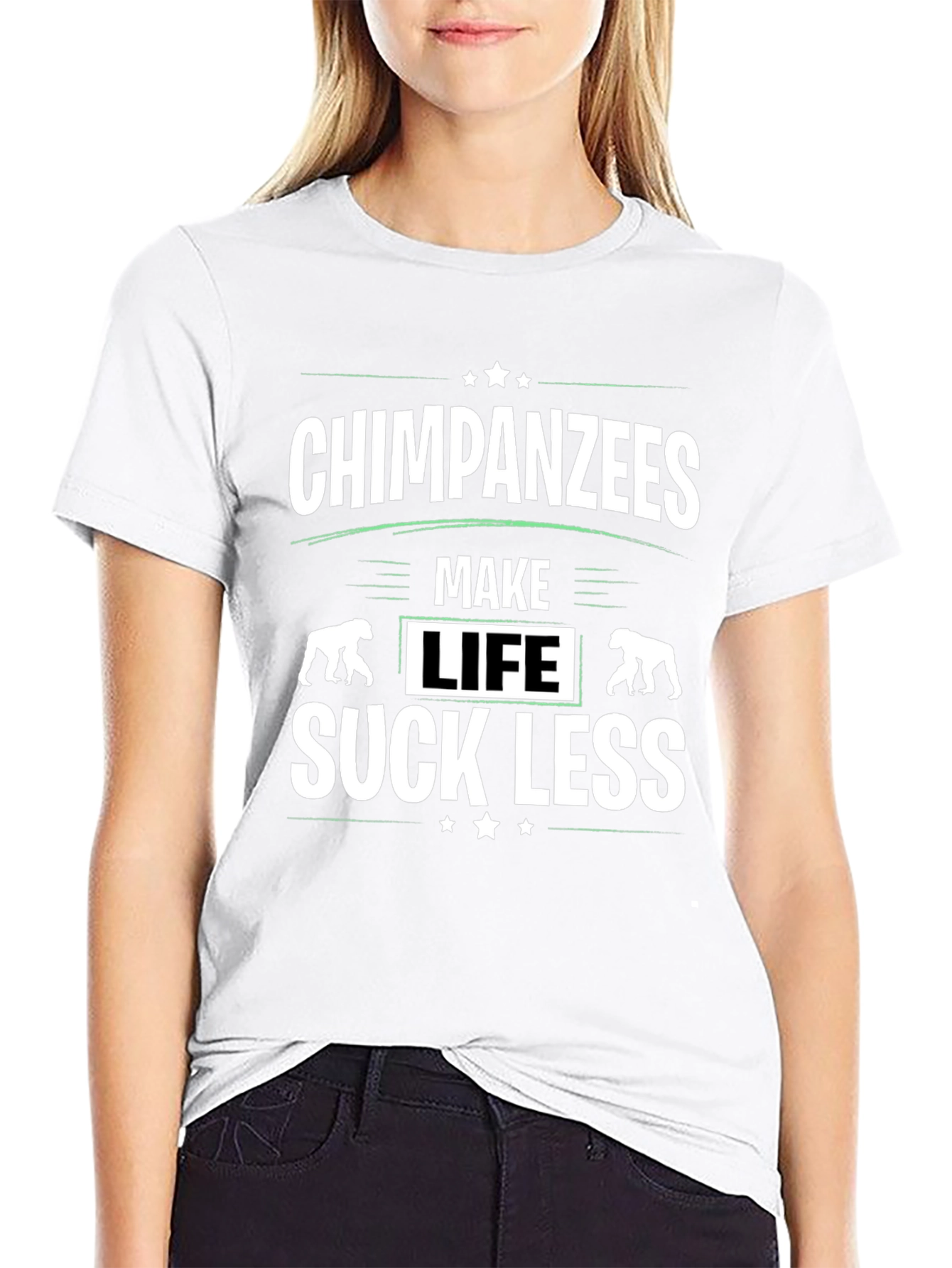 Chimpanzees Make Life Suck Less Graphic T-Shirt