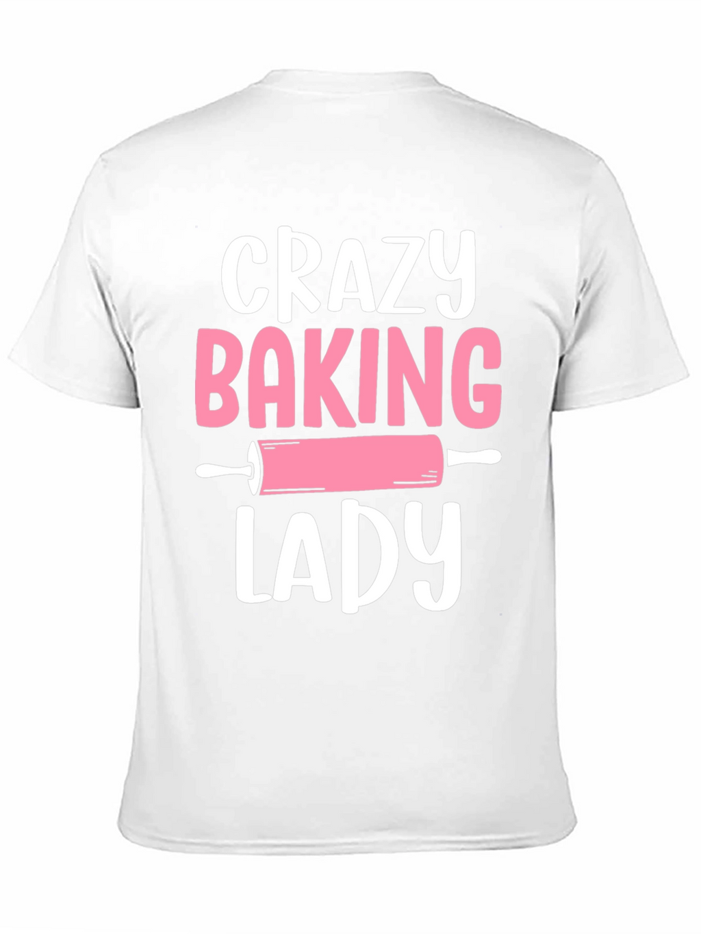 Crazy Baking Lady Graphic Tee - Black