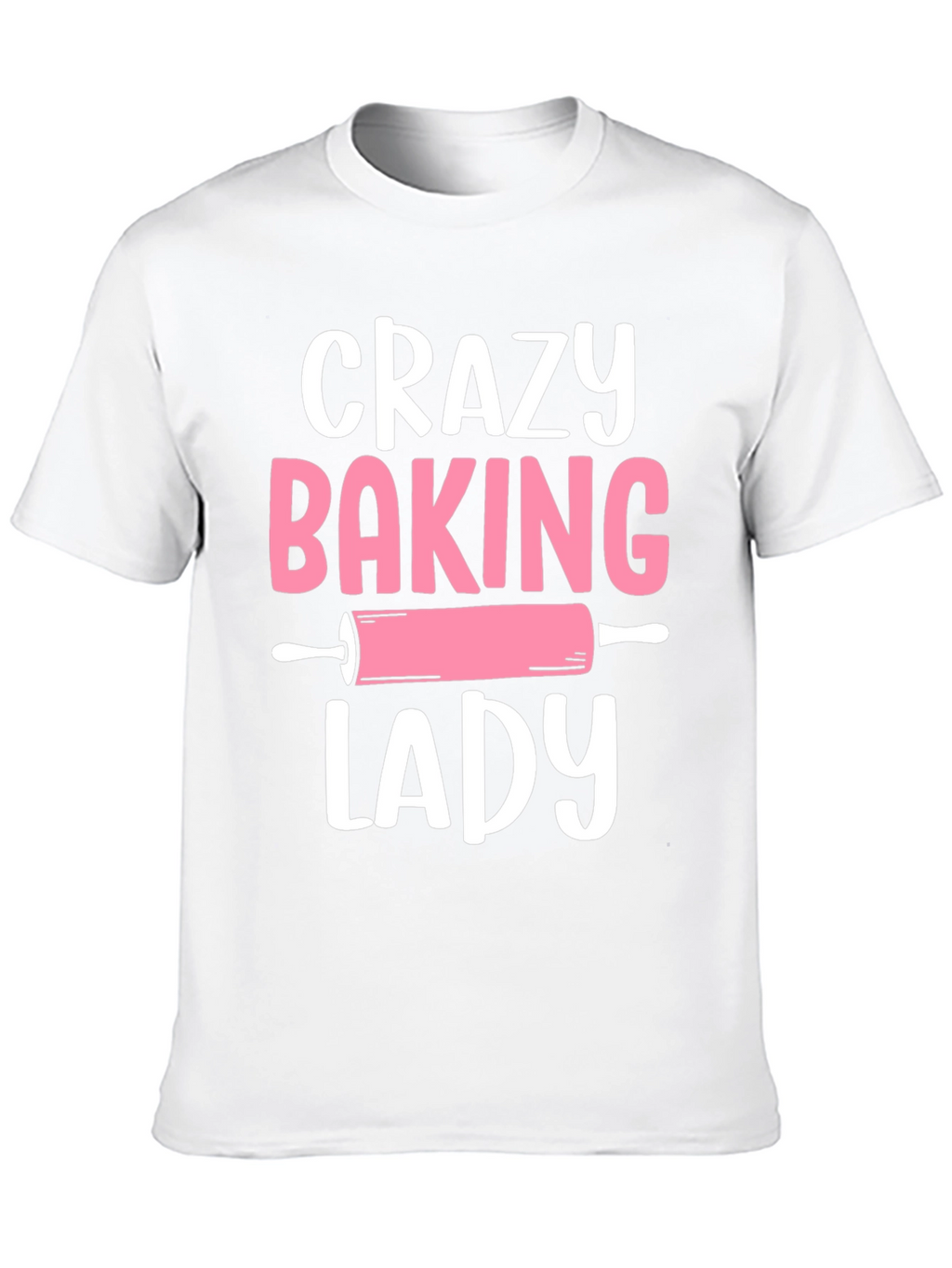 Crazy Baking Lady Graphic Tee - Black
