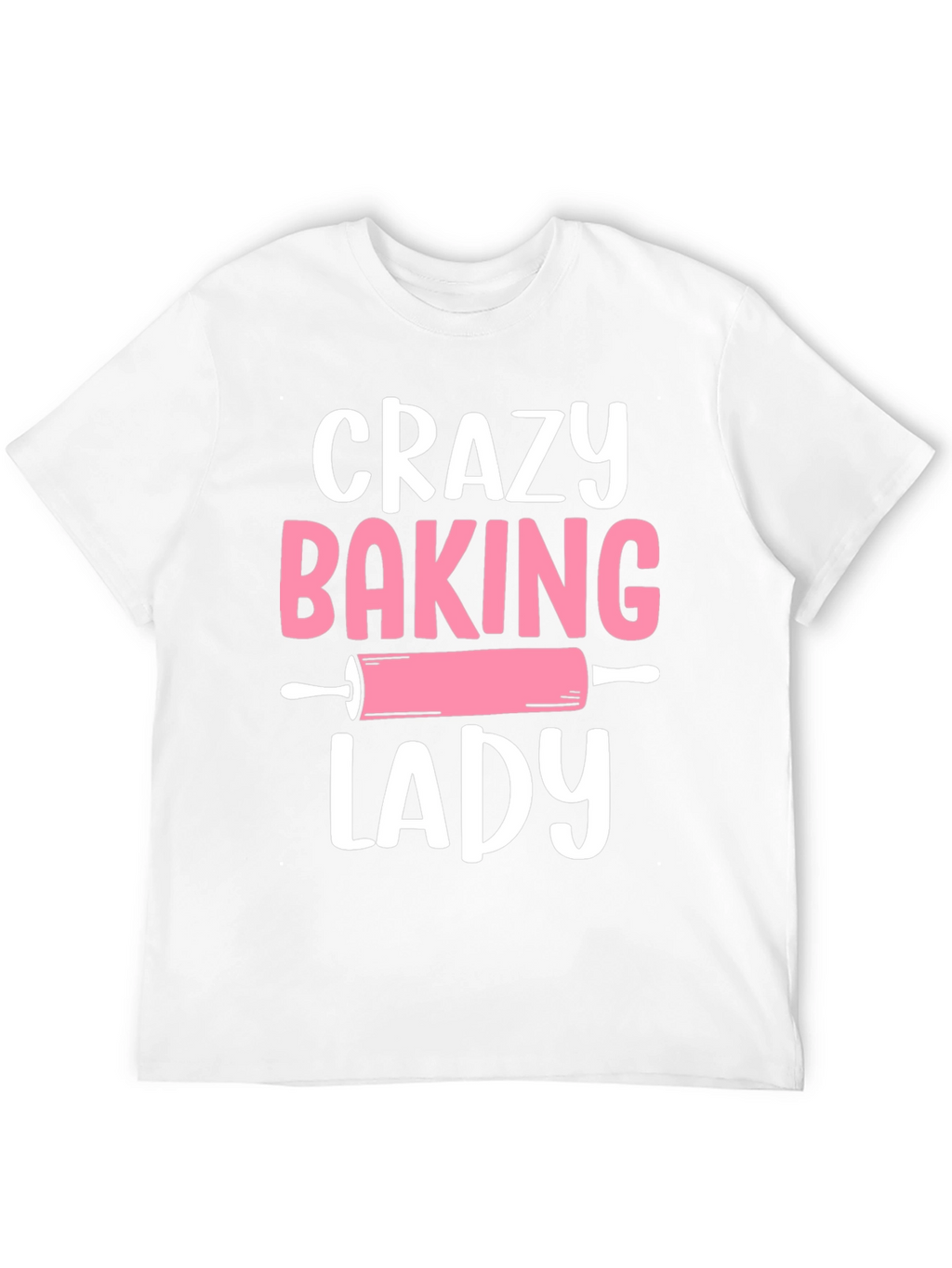 Crazy Baking Lady Graphic Tee - Black
