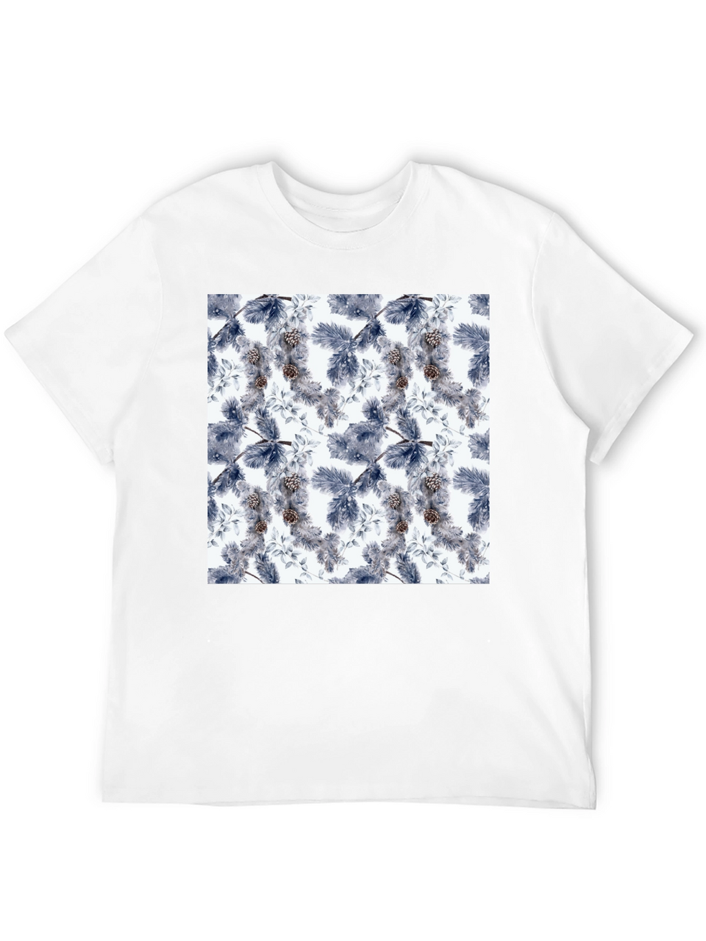 Botanical Print Black T-Shirt