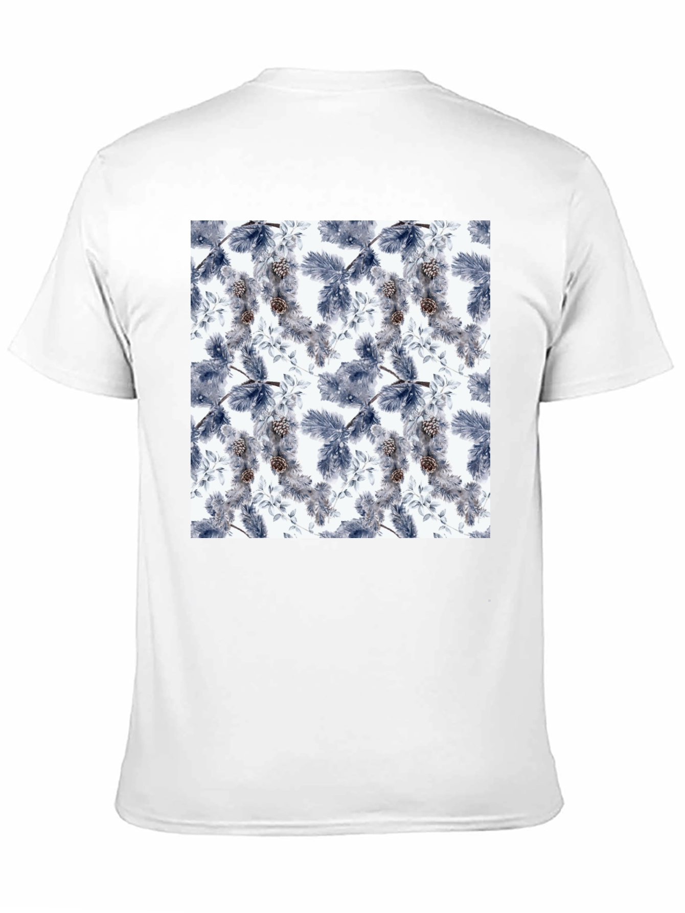 Botanical Print Black T-Shirt