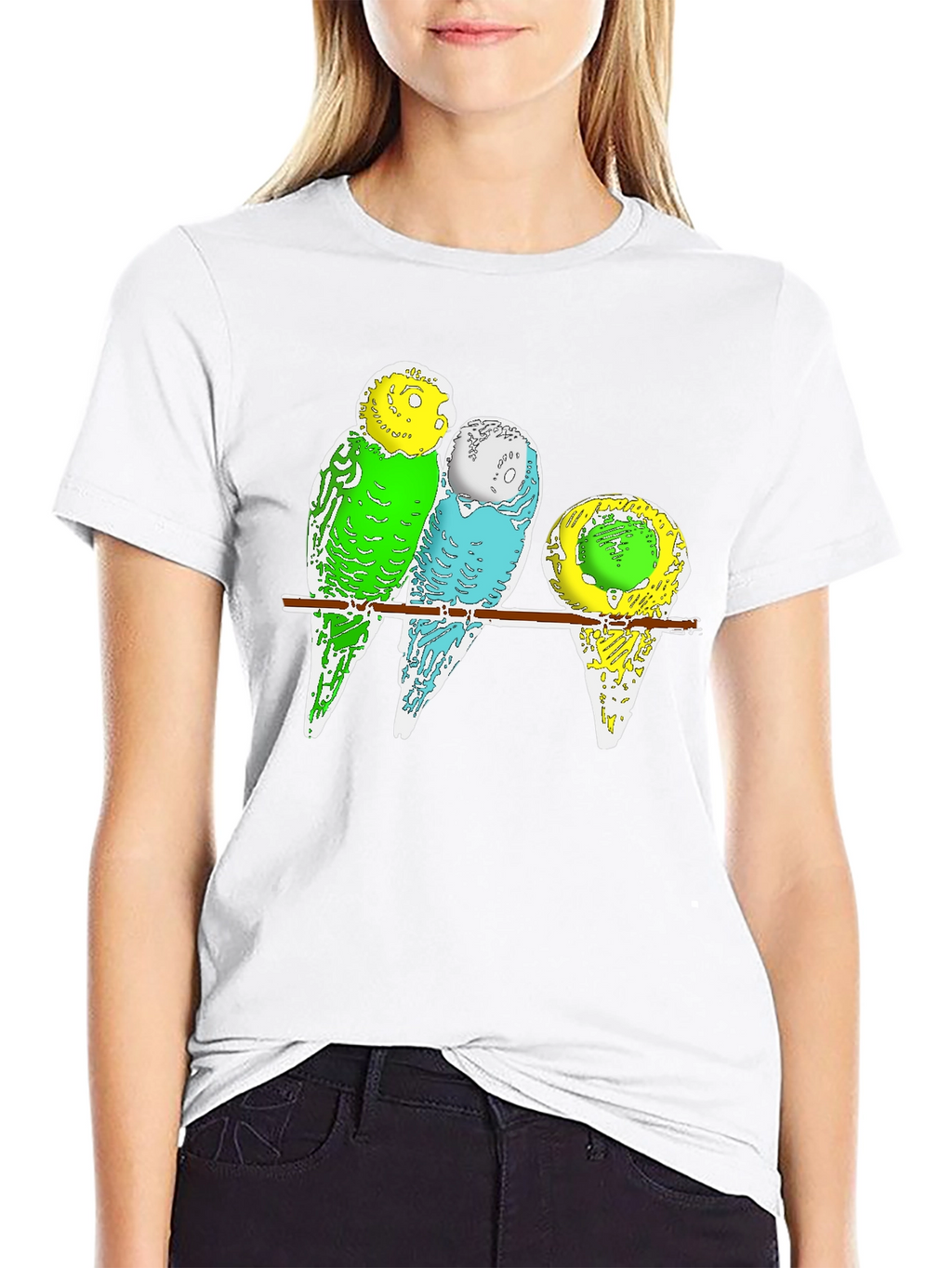 Budgie Birds T-Shirt - Cute Pet Parrot Design