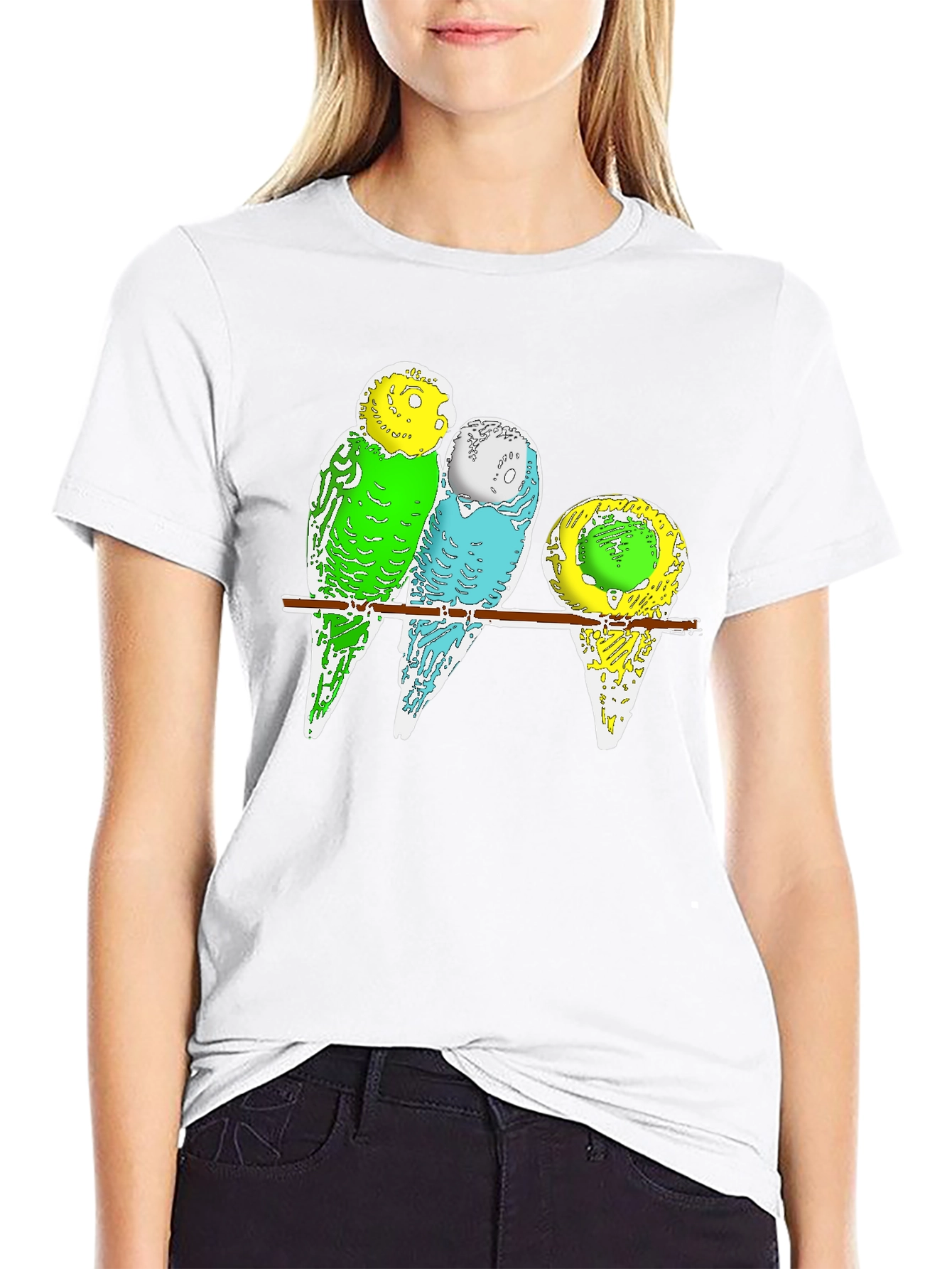 Budgie Birds T-Shirt - Cute Pet Parrot Design