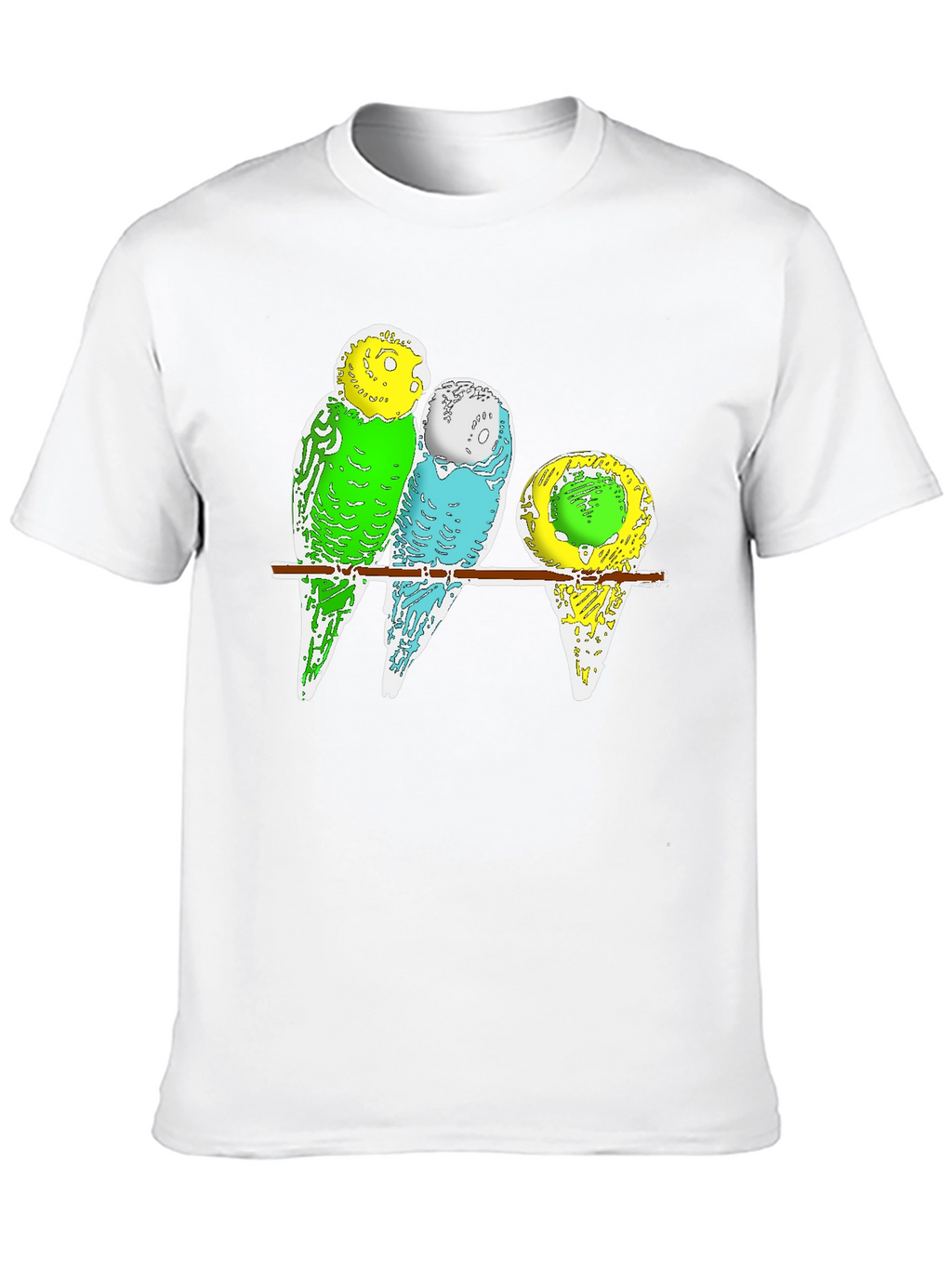 Budgie Birds T-Shirt - Cute Pet Parrot Design