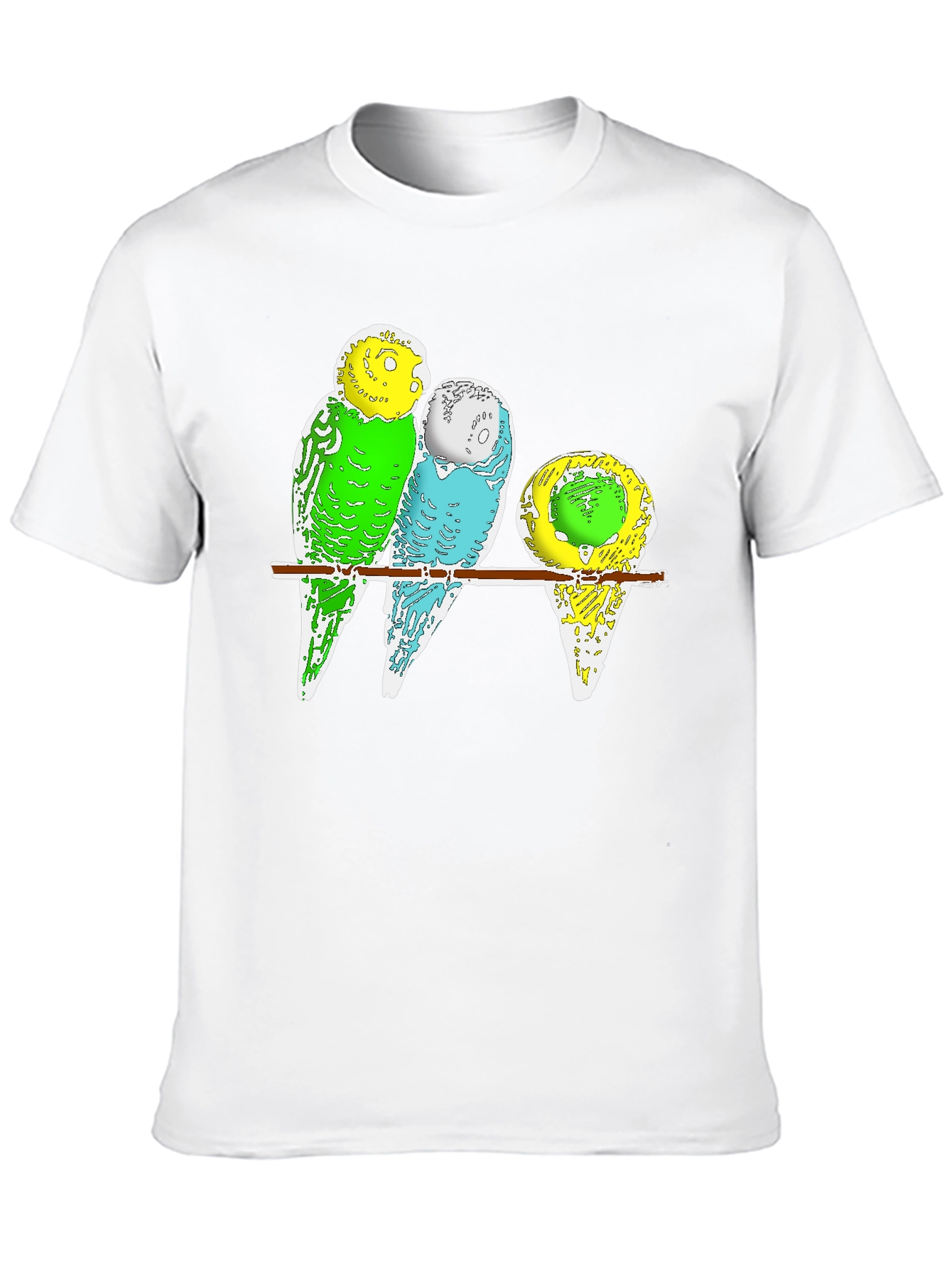 Budgie Birds T-Shirt - Cute Pet Parrot Design