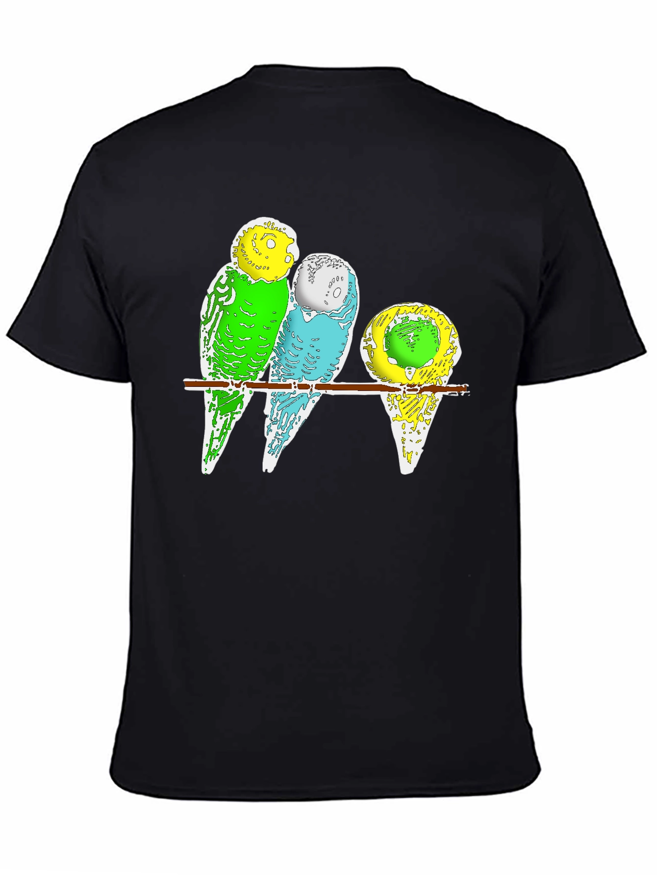 Budgie Birds T-Shirt - Cute Pet Parrot Design