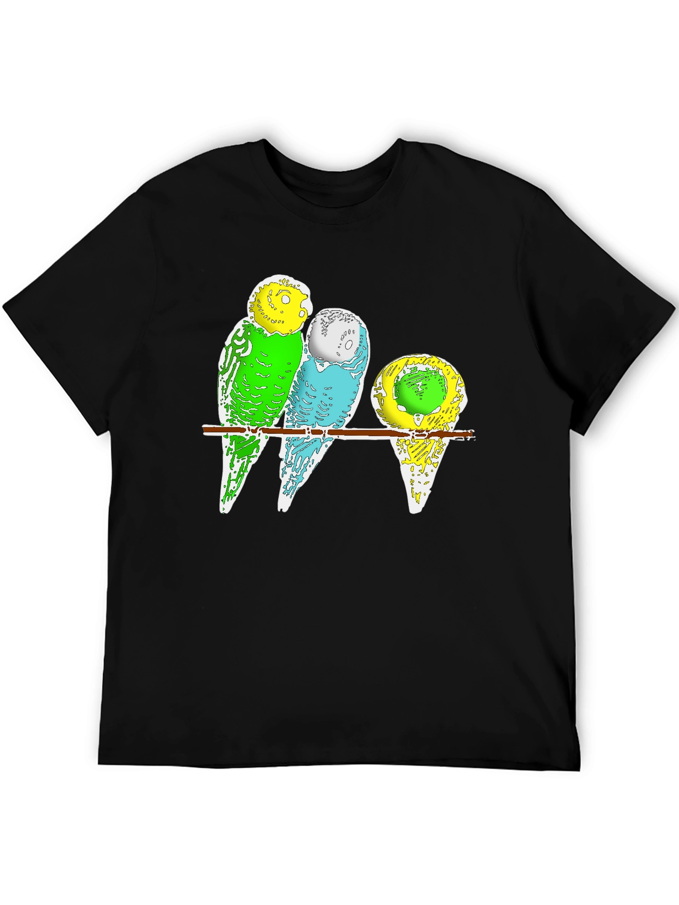 Budgie Birds T-Shirt - Cute Pet Parrot Design