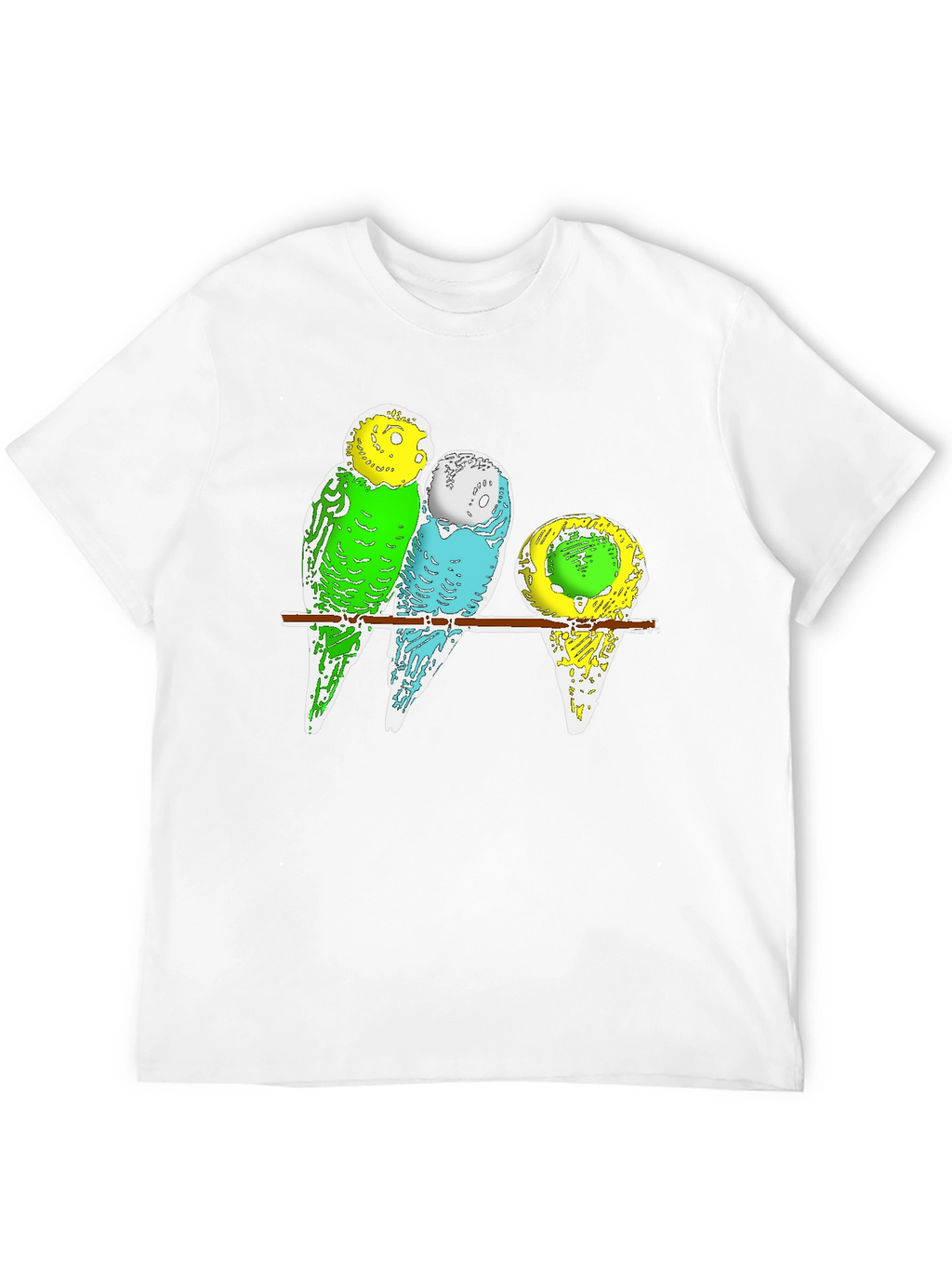 Budgie Birds T-Shirt - Cute Pet Parrot Design