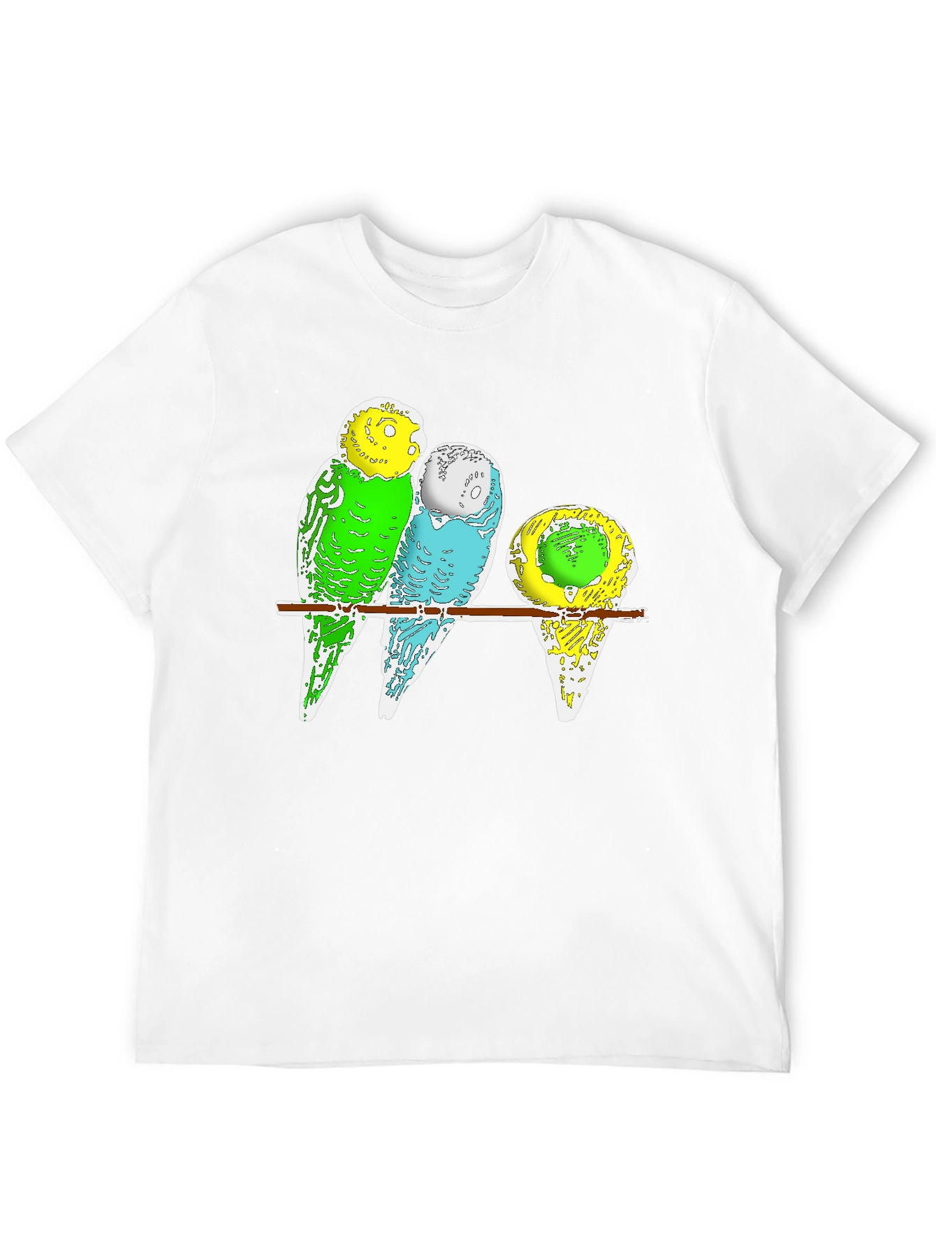 Budgie Birds T-Shirt - Cute Pet Parrot Design