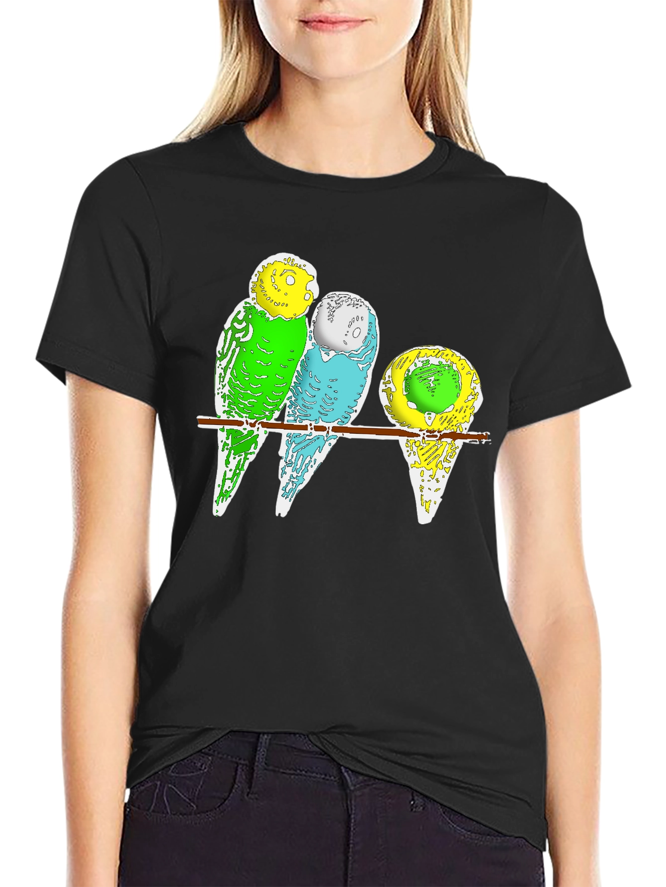Budgie Birds T-Shirt - Cute Pet Parrot Design