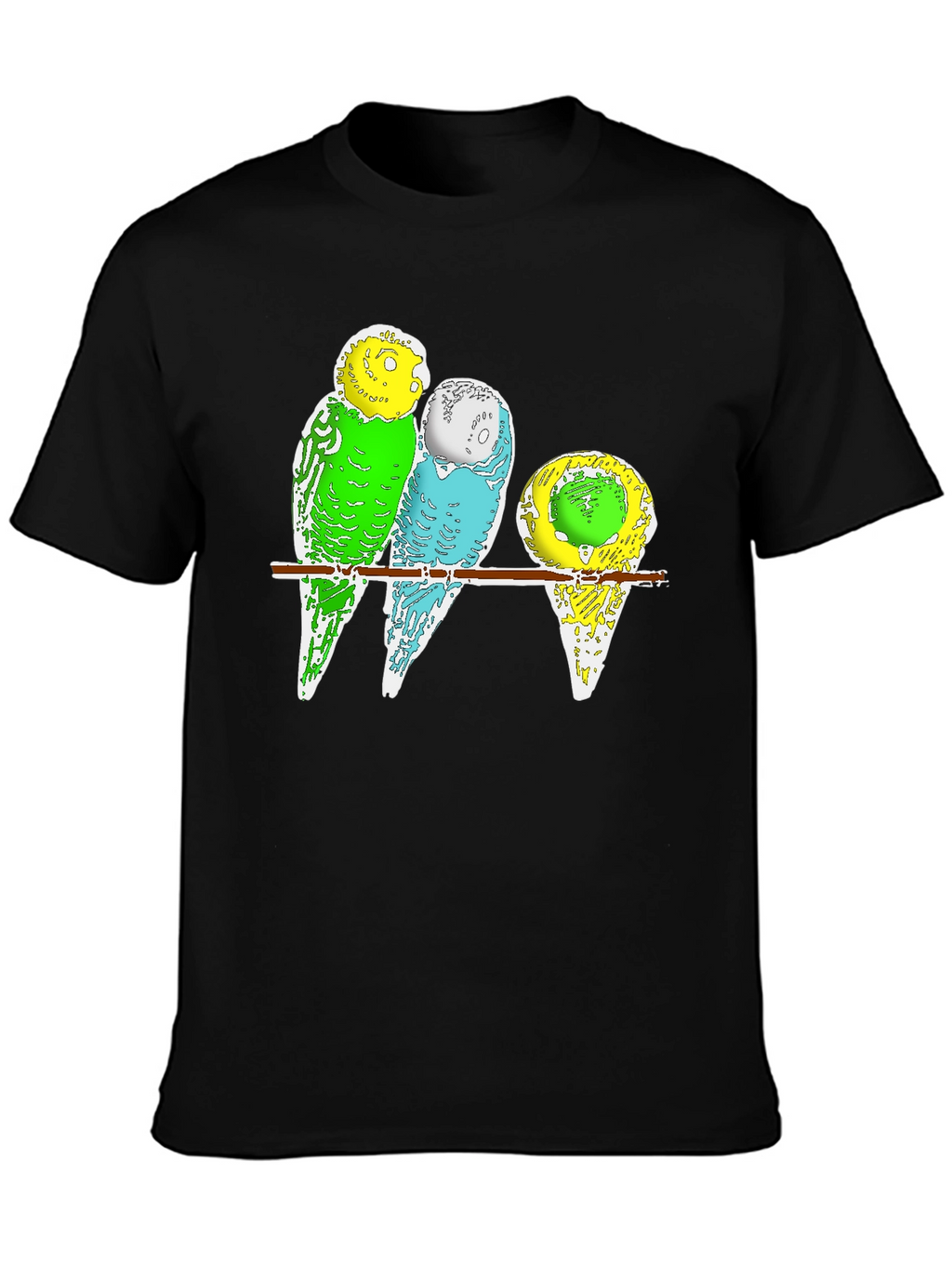 Budgie Birds T-Shirt - Cute Pet Parrot Design